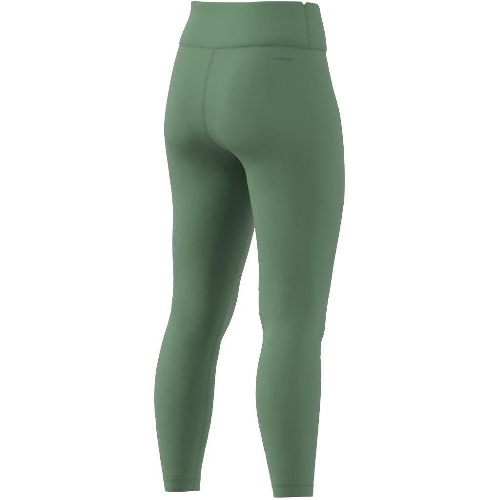 Training Essentials High-Waisted 7/8 Leggings, Green, , large image number 9