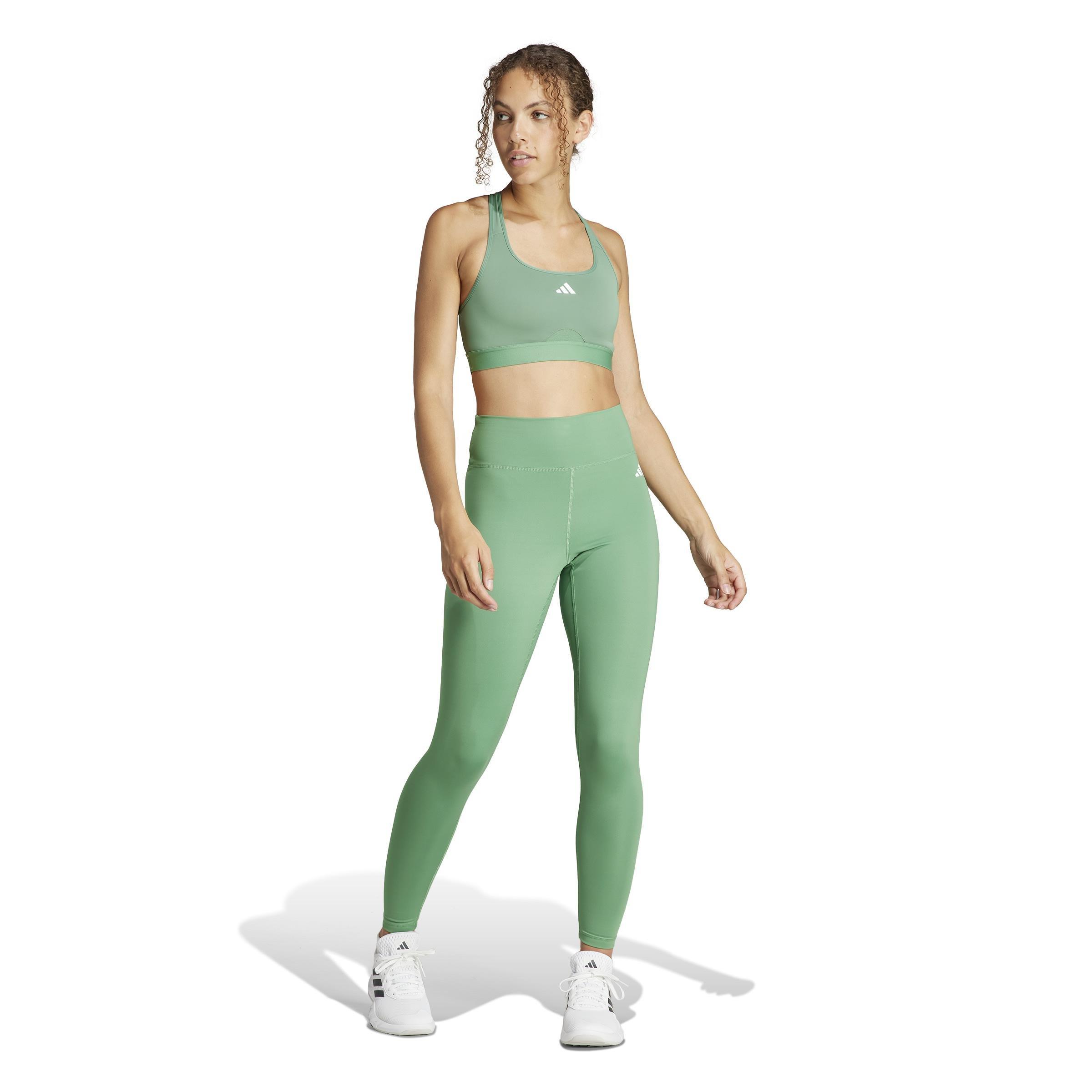 Training Essentials High-Waisted 7/8 Leggings, Green, A901_ONE, large image number 11