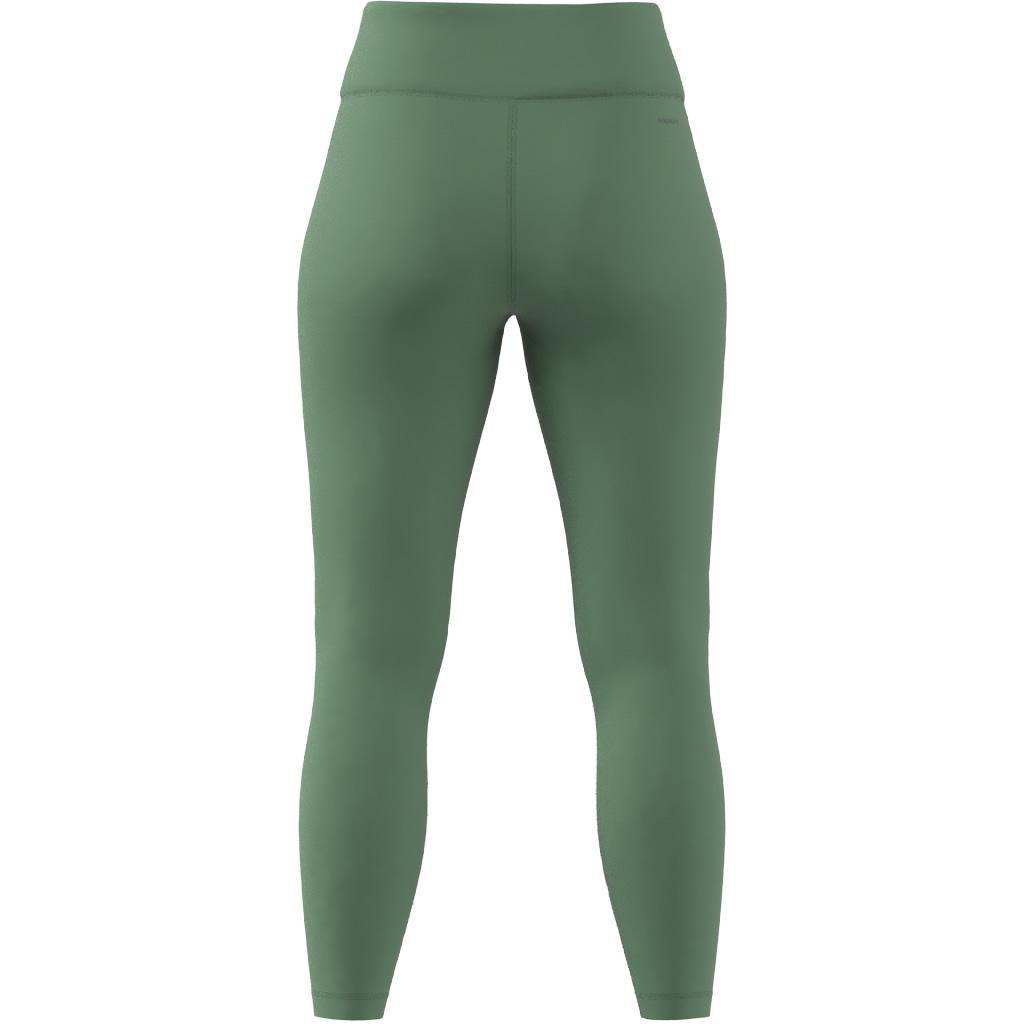 Training Essentials High-Waisted 7/8 Leggings, Green, , large image number 12