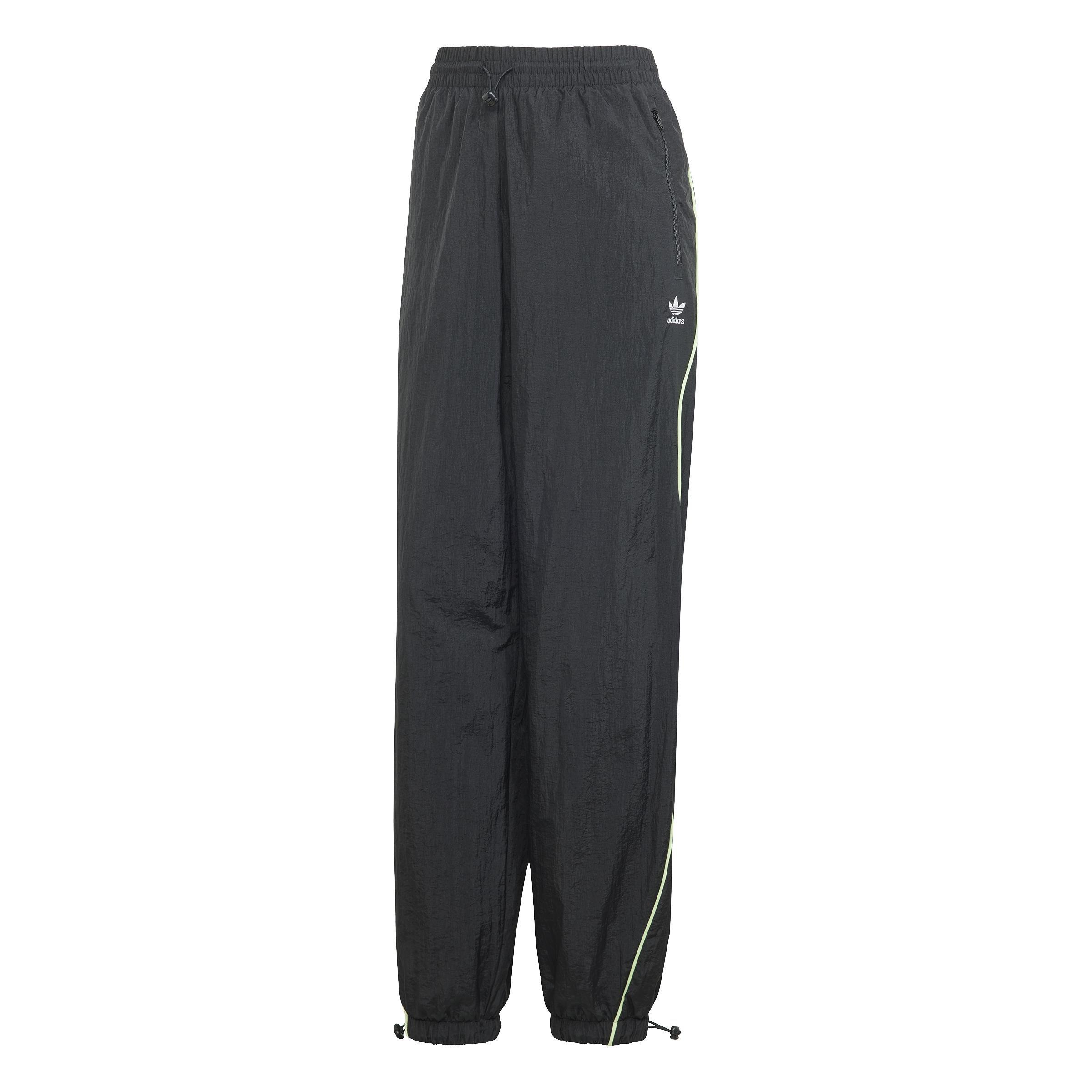 Loose Parachute Trousers, Black, A901_ONE, large image number 0