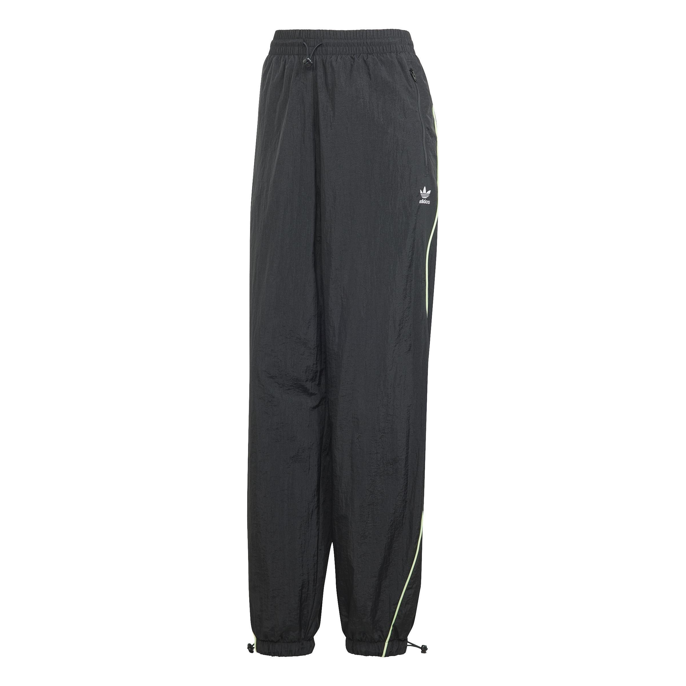 Loose Parachute Trousers, Black, A901_ONE, large image number 1