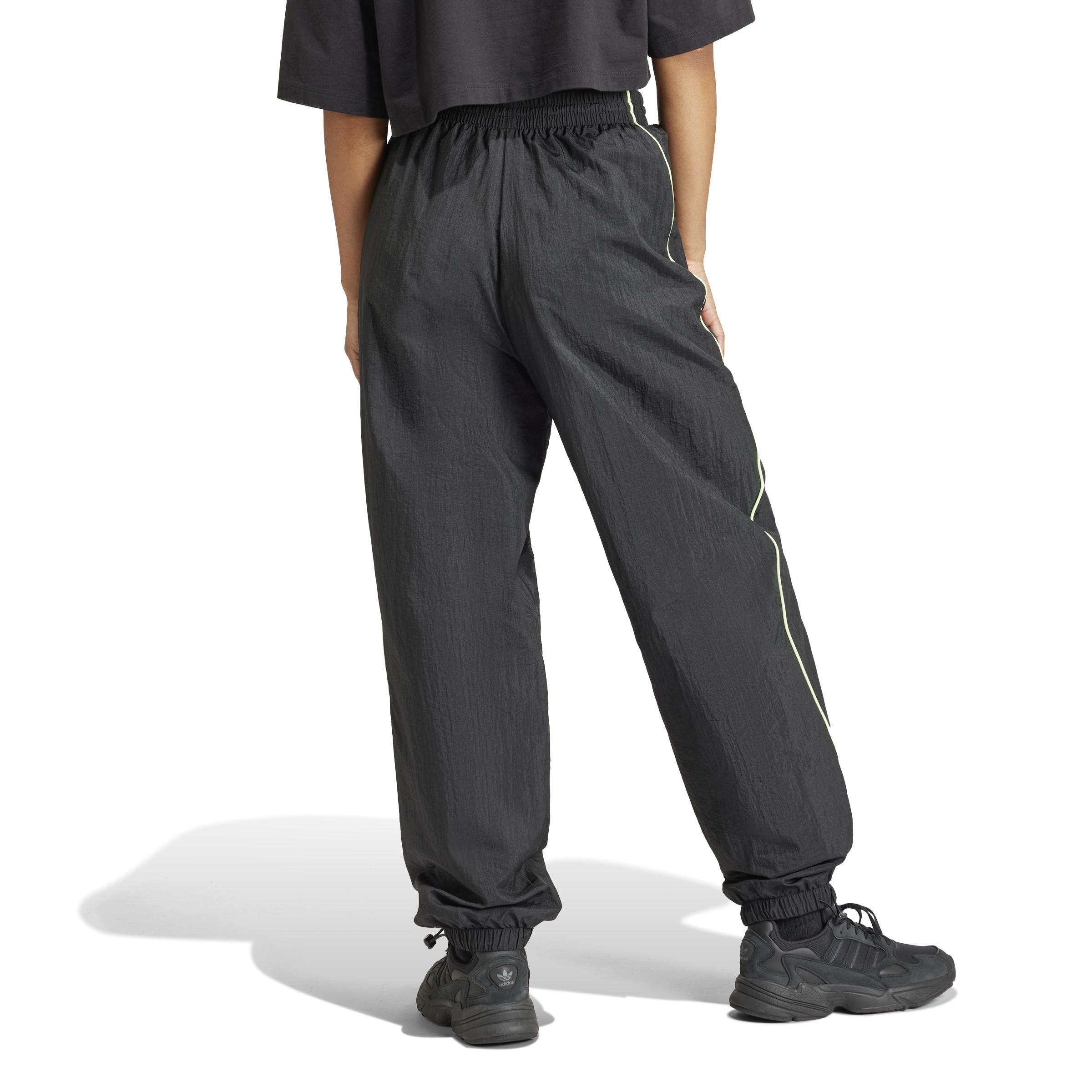 Loose Parachute Trousers, Black, A901_ONE, large image number 2