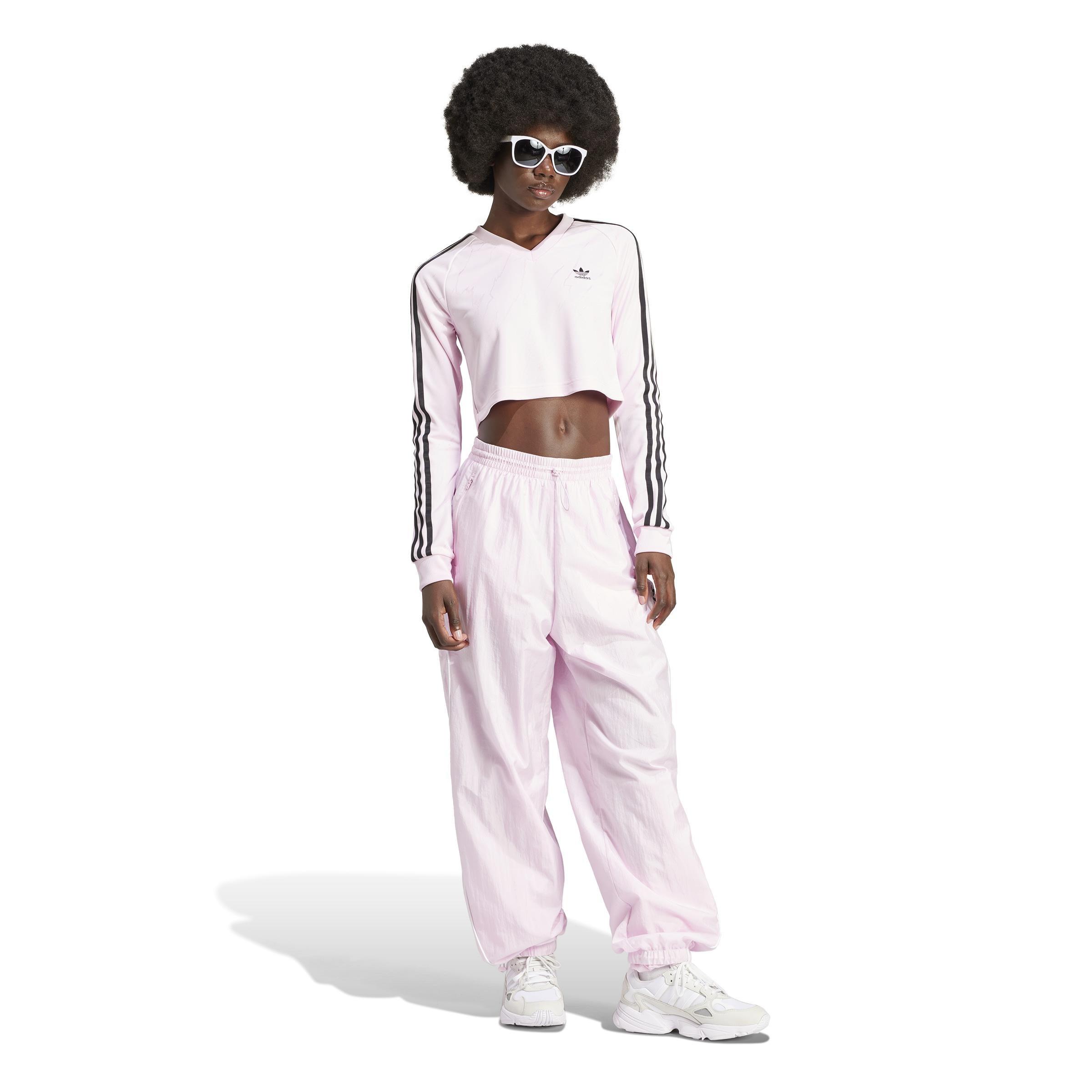 Loose Parachute Trousers, Pink, A901_ONE, large image number 8