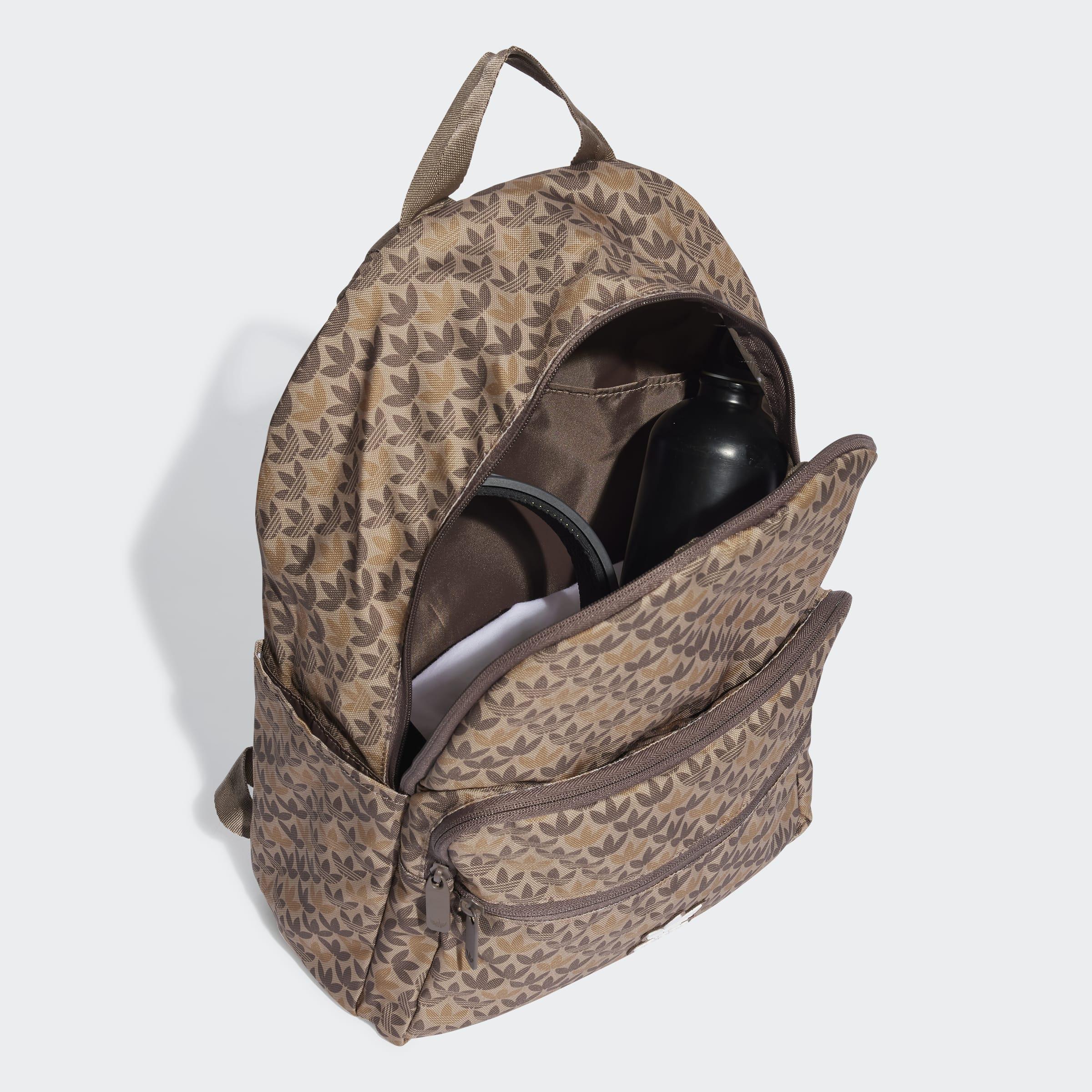 Unisex Monogram Backpack, Brown, A901_ONE, medium