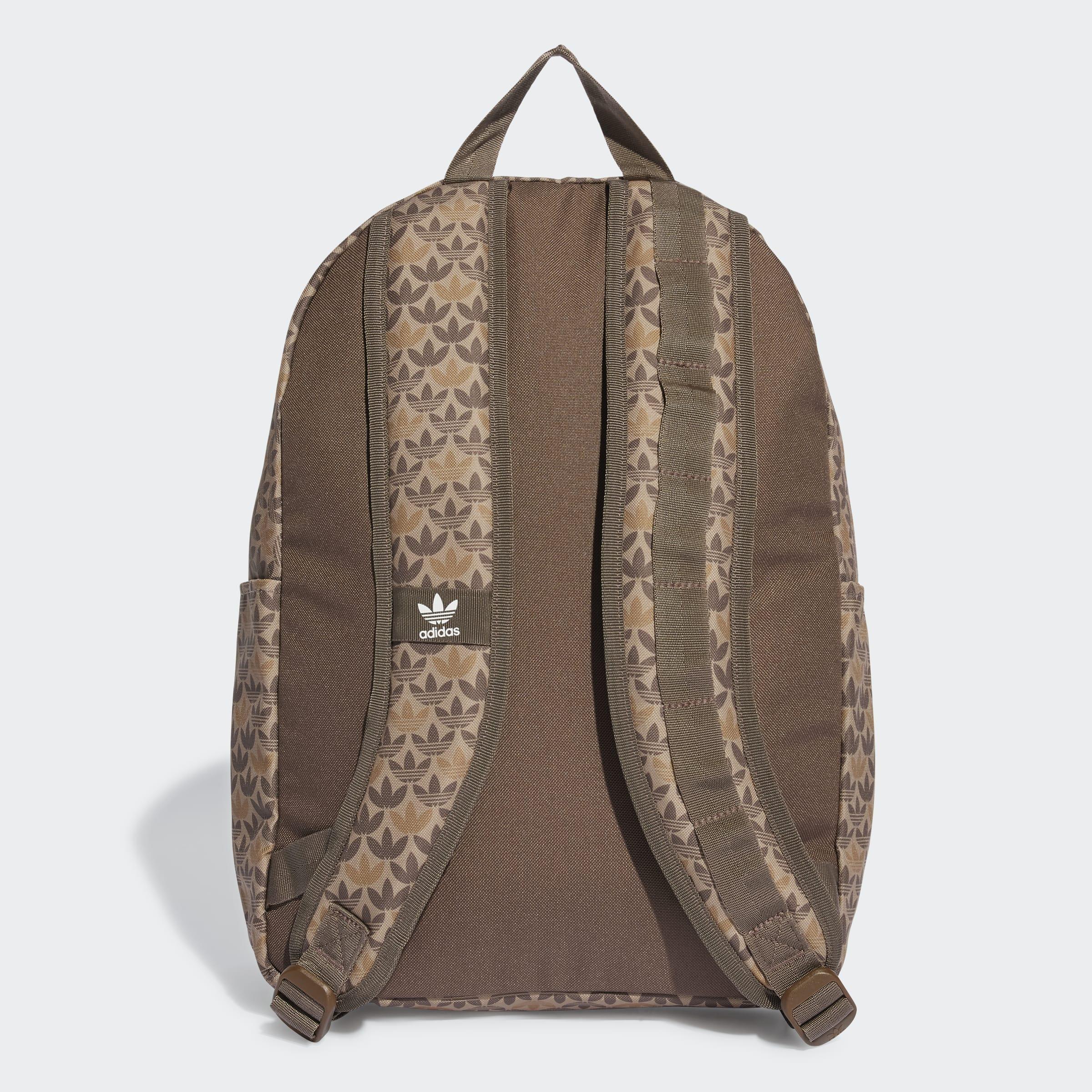 Unisex Monogram Backpack, Brown, A901_ONE, large image number 3