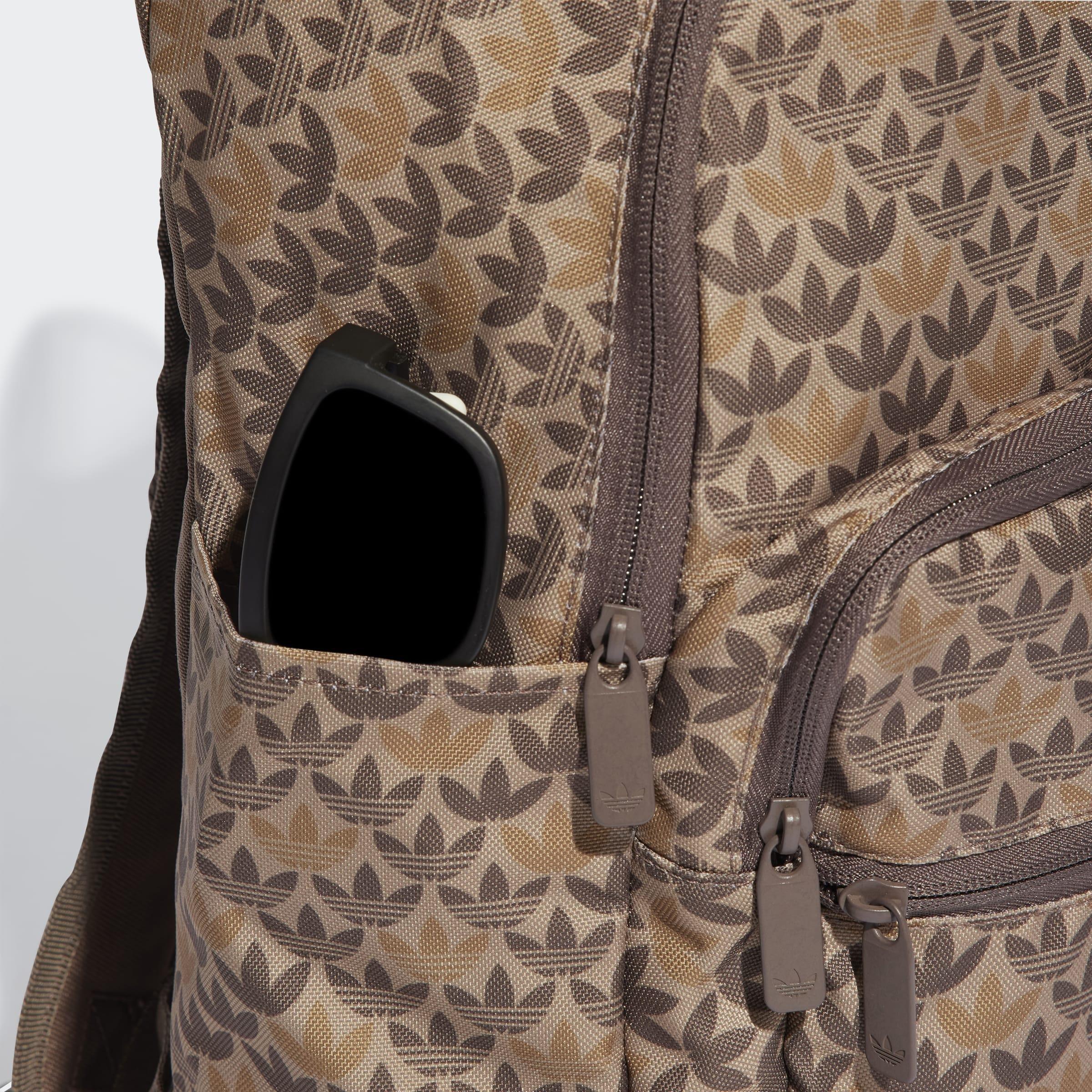 Unisex Monogram Backpack, Brown, A901_ONE, large image number 5