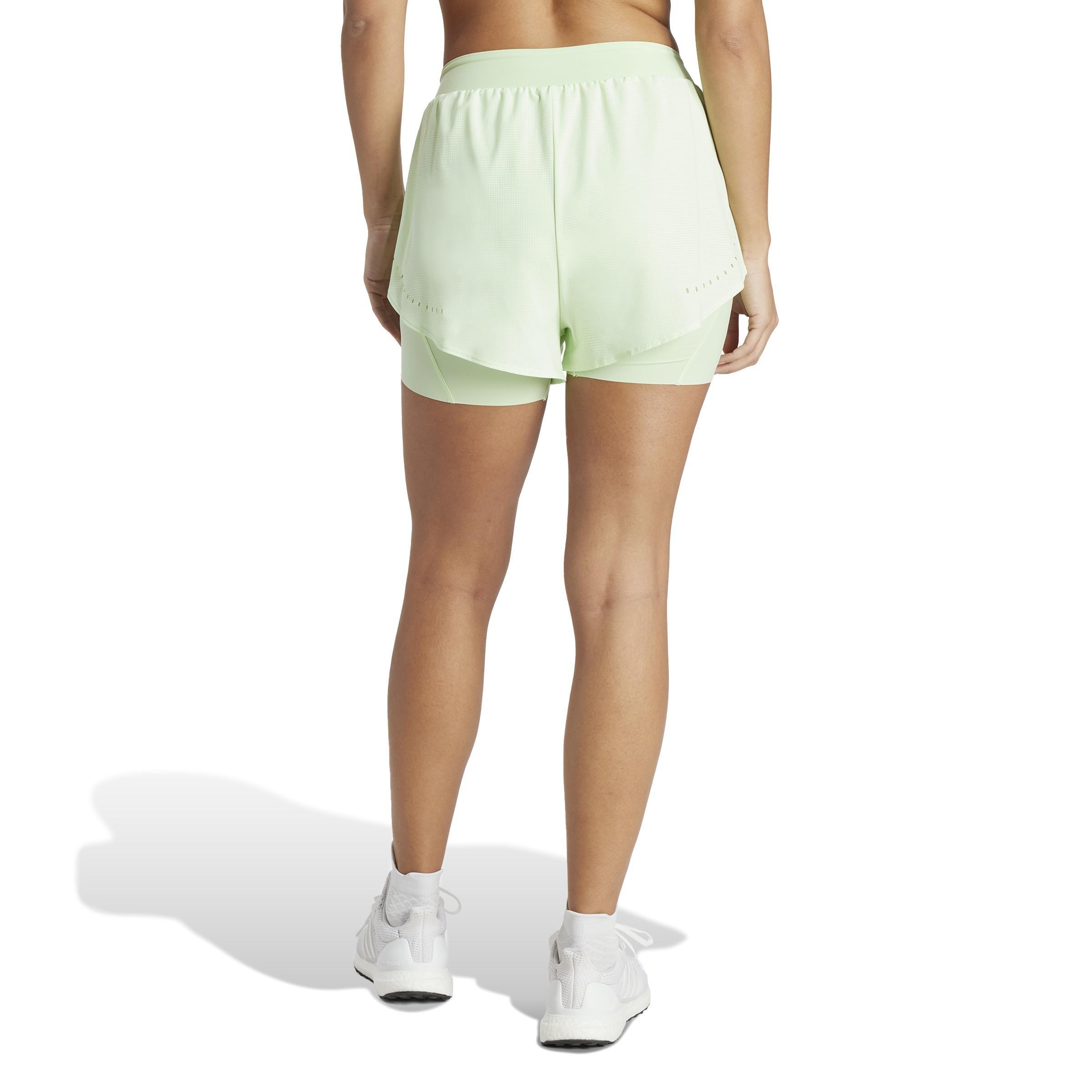 Designed for Training HEAT.RDY HIIT 2-in-1 Shorts, Green, , large image number 3