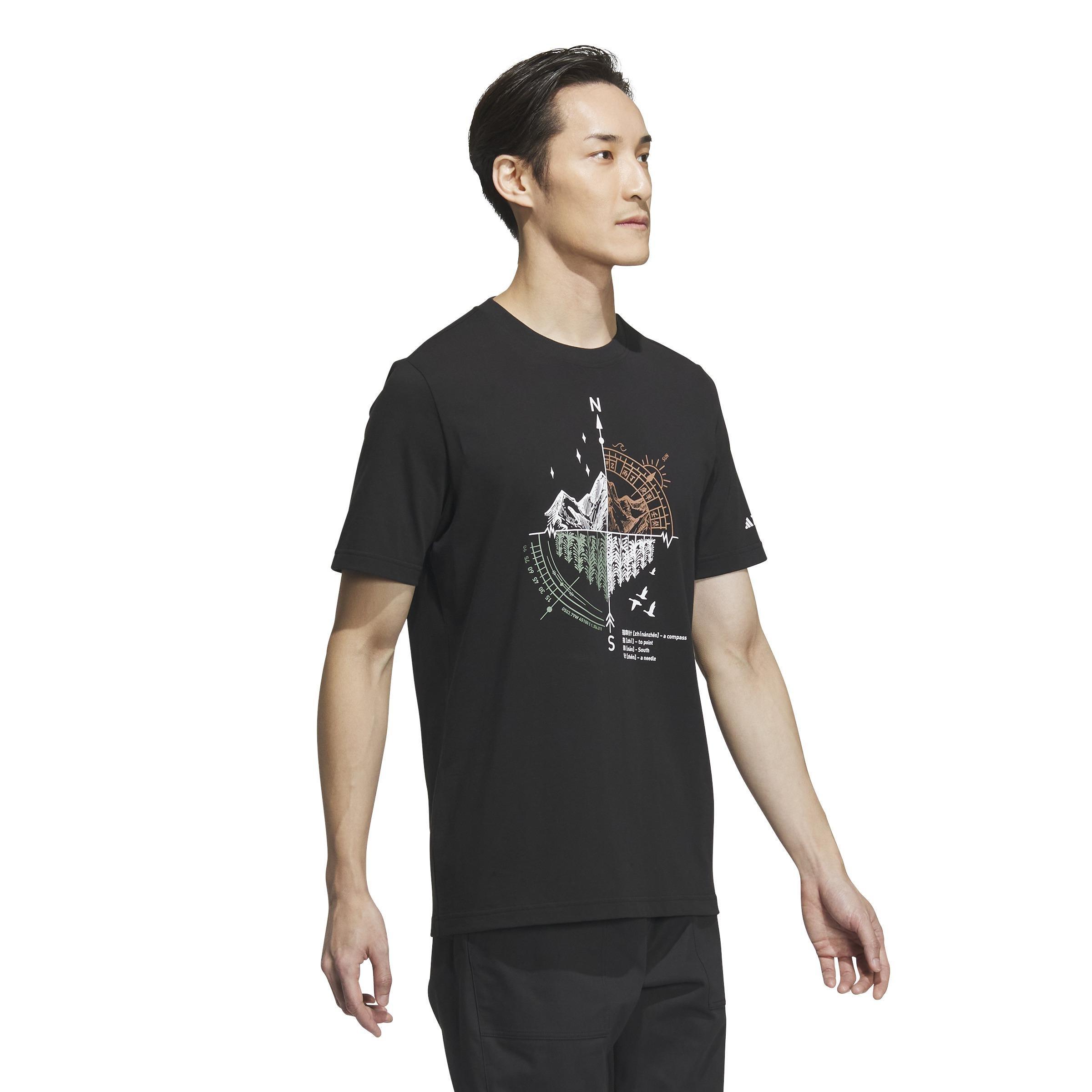 Short Sleeve Mountain Graphic T-Shirt, Black, , large image number 10