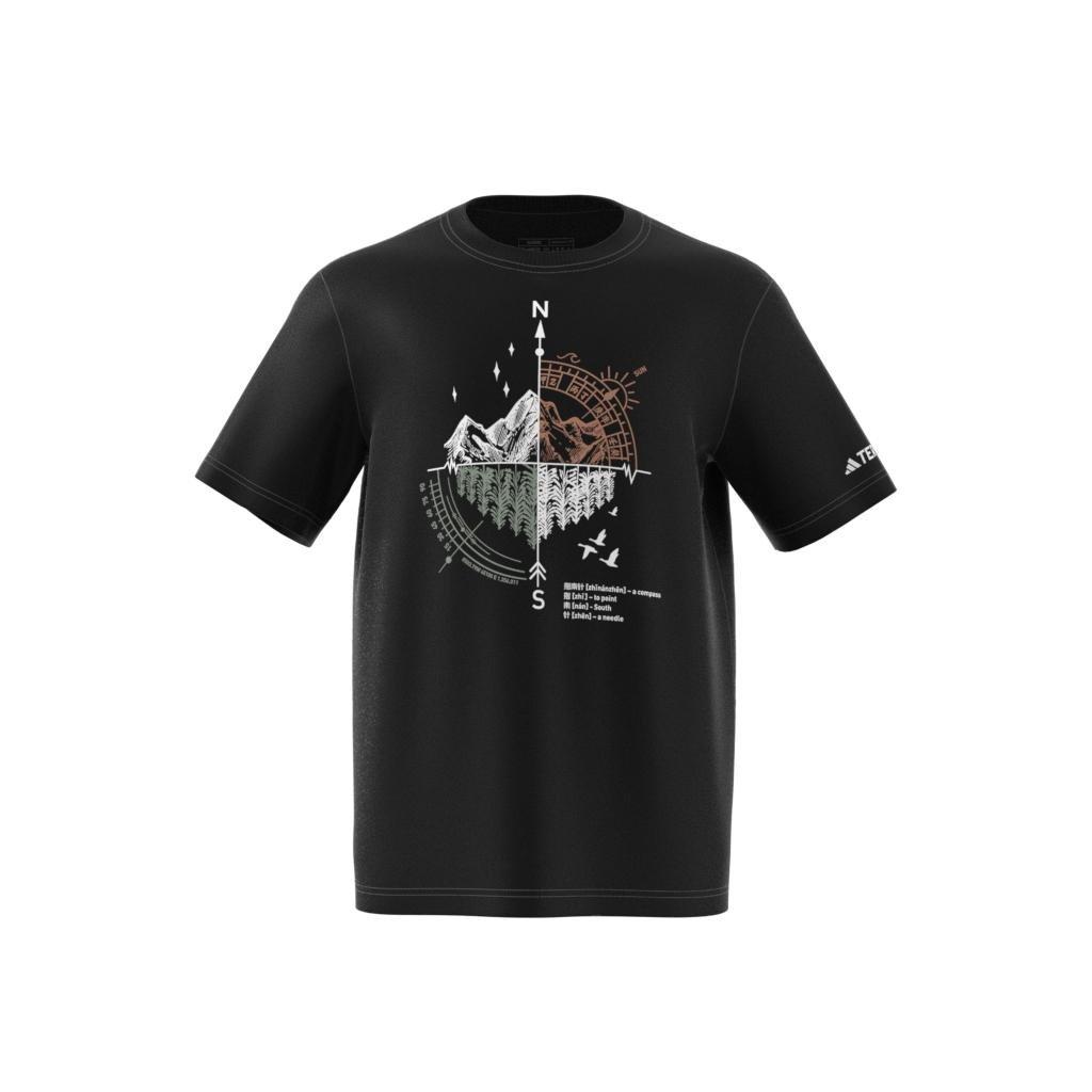 Short Sleeve Mountain Graphic T-Shirt, Black, , large image number 14