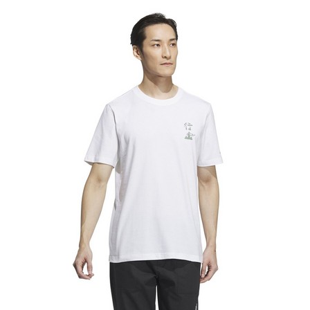 Men Short Sleeve Graphic T-Shirt, White, A901_ONE, large image number 13