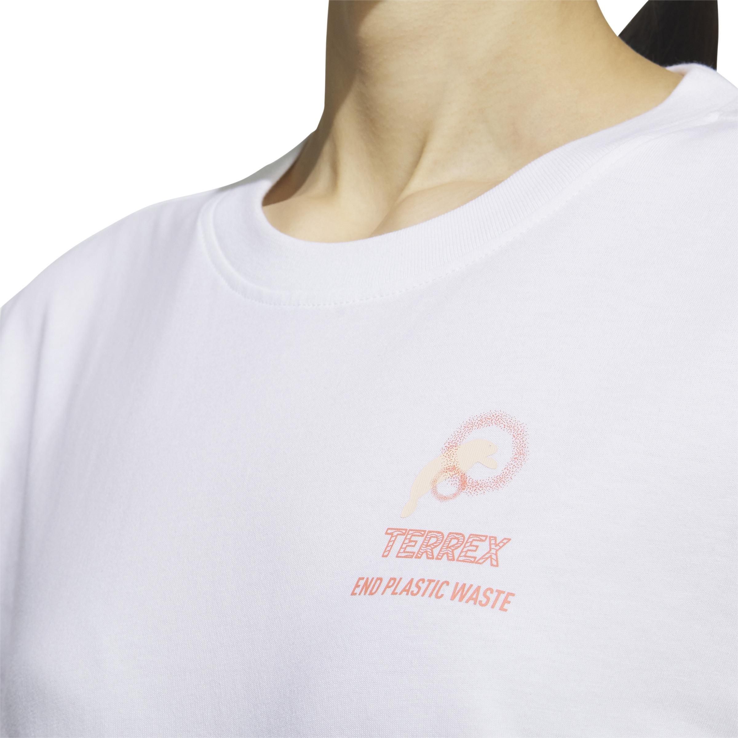 Short Sleeve Outdoor Ocean Graphic T-Shirt, White, , large image number 4