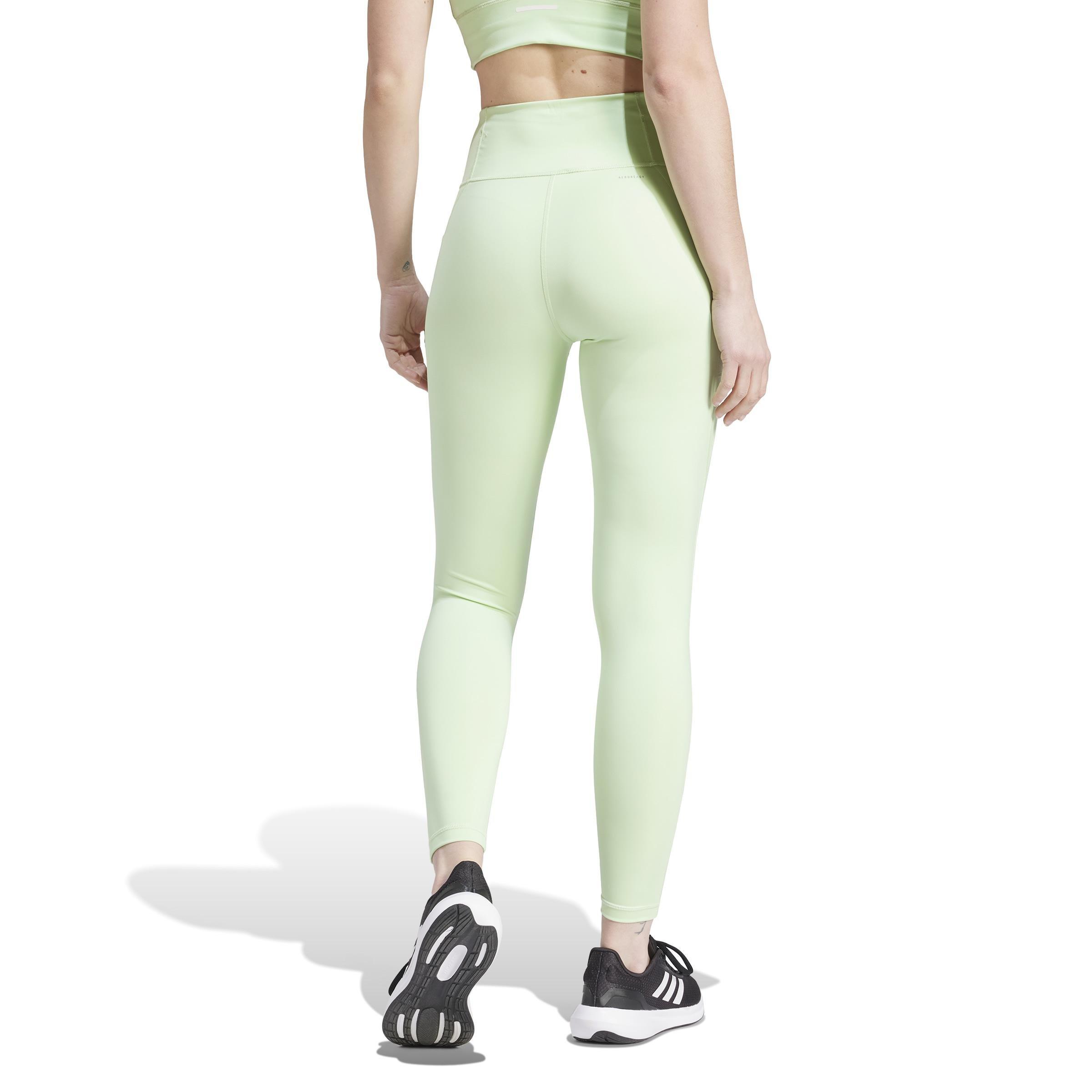 Running Essentials 7/8 Leggings, Green, A901_ONE, medium