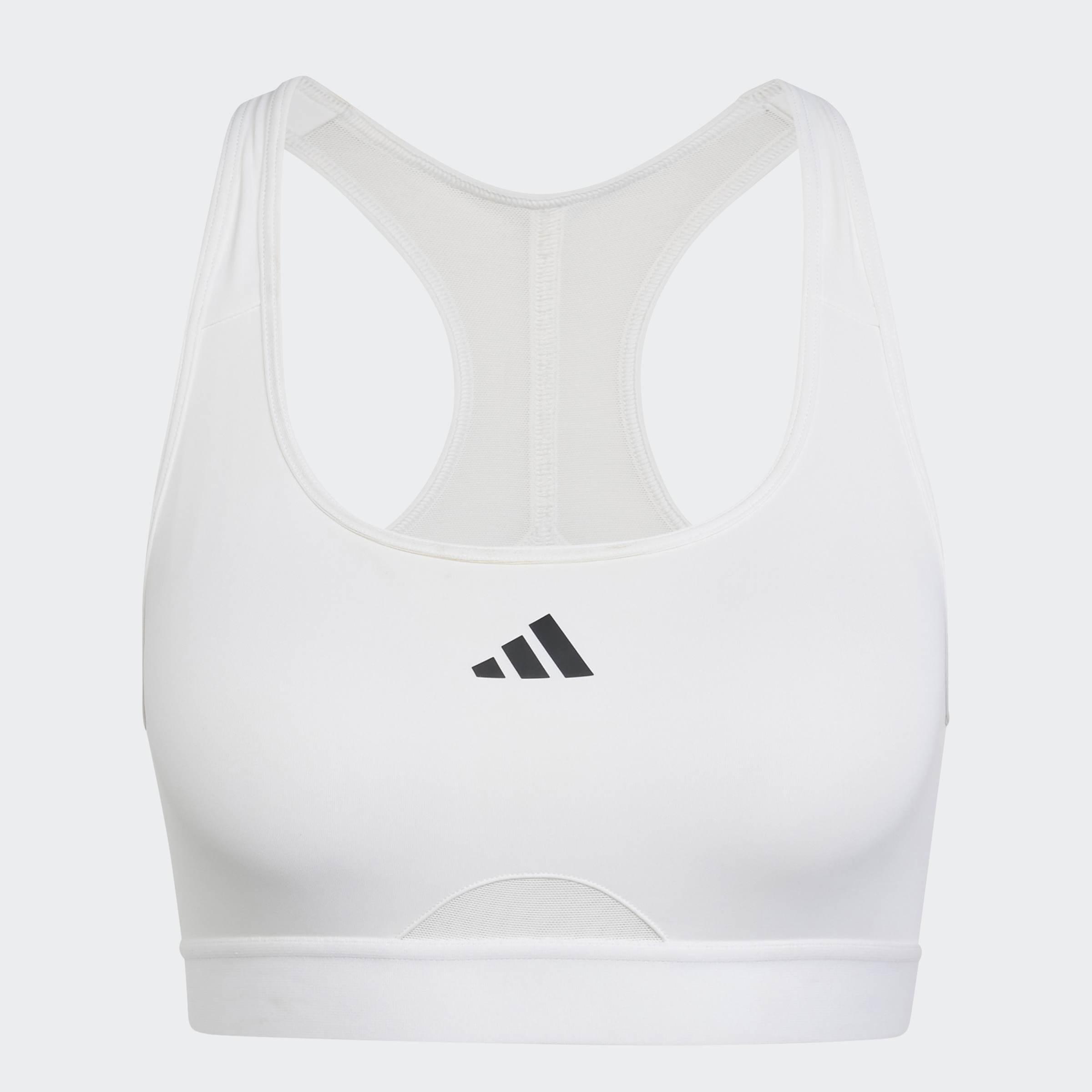Powerreact Training Medium-Support Bra, White, A901_ONE, large image number 1