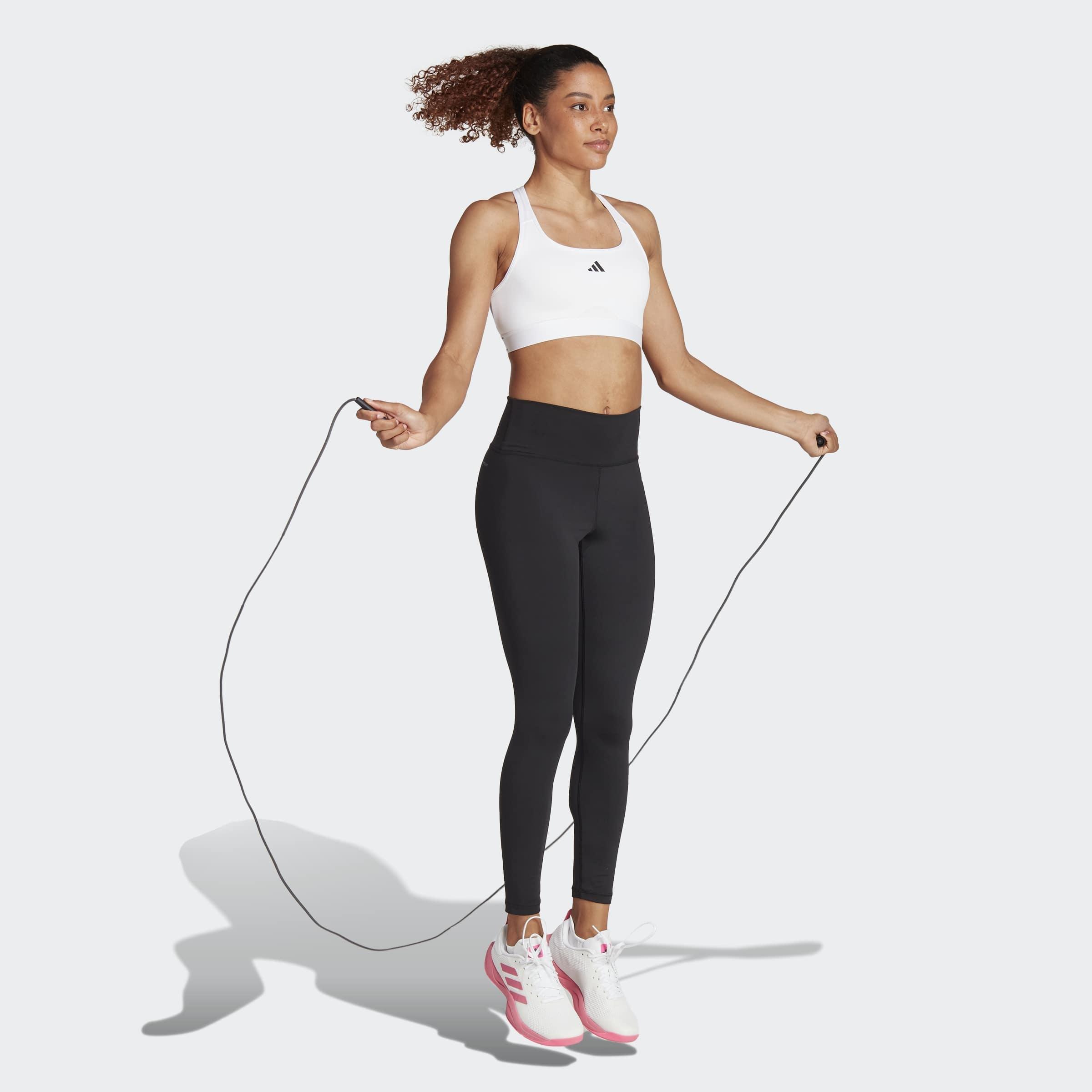 Powerreact Training Medium-Support Bra, White, A901_ONE, large image number 7