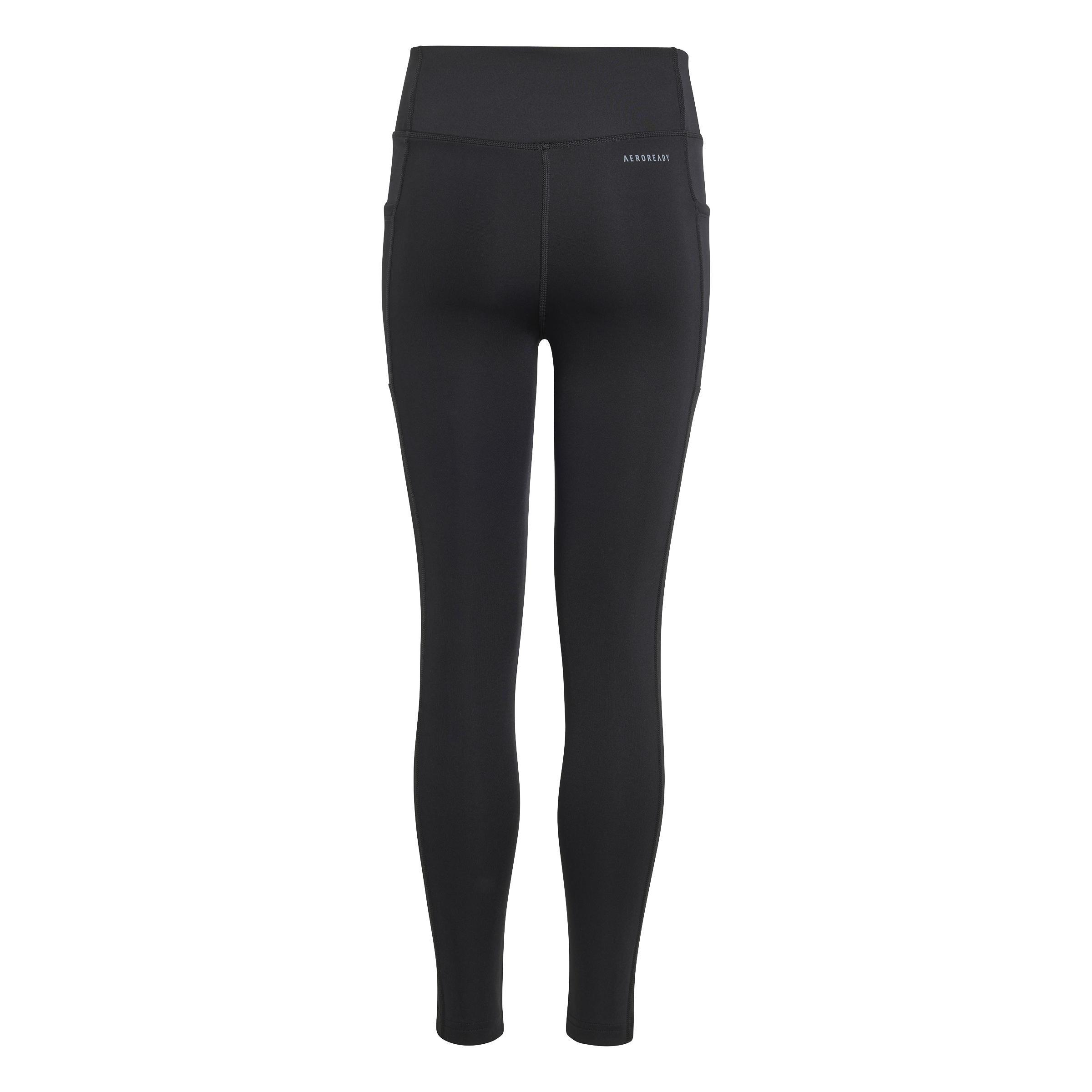 Kids Optime 7/8 Leggings, Black, , large image number 2