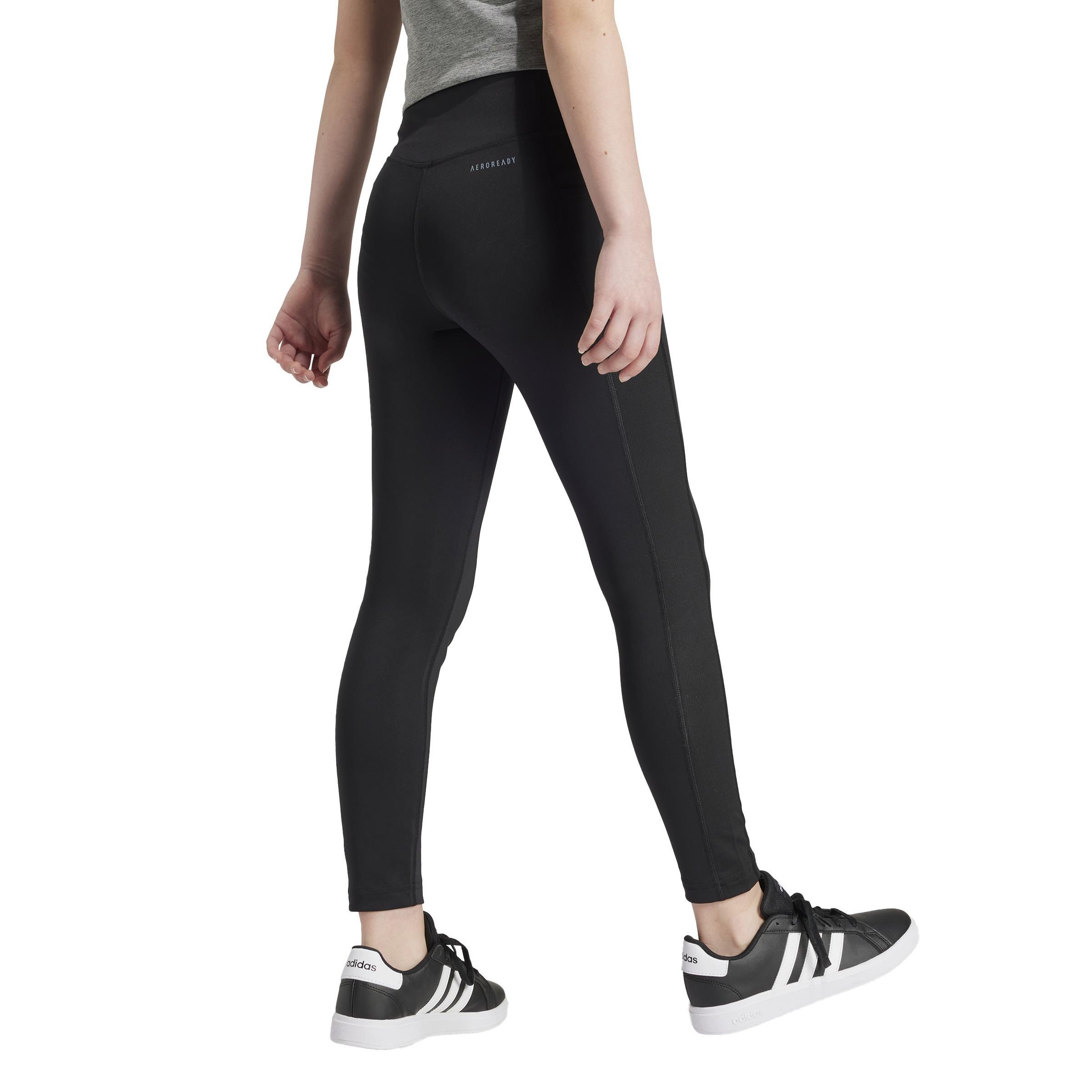 Kids Optime 7/8 Leggings, Black, , large image number 3