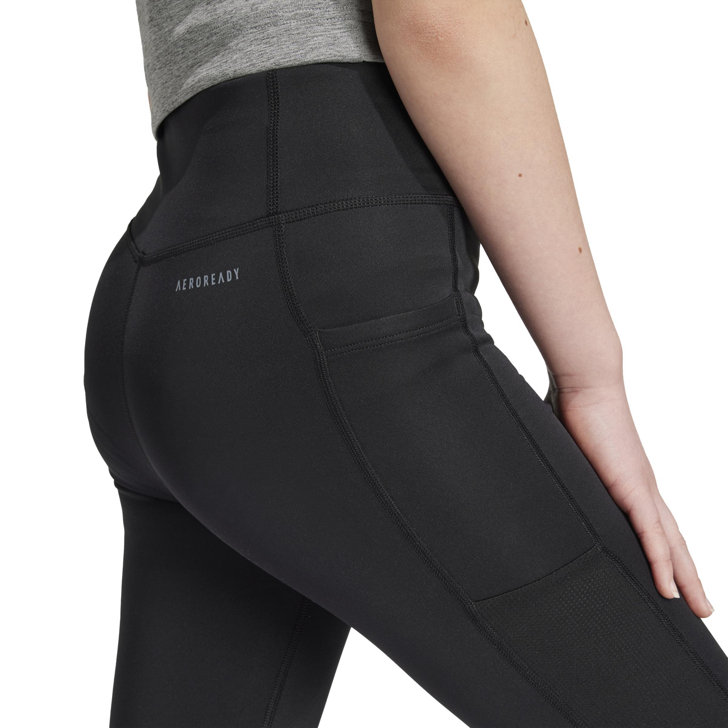 Kids Optime 7/8 Leggings, Black, , large image number 6