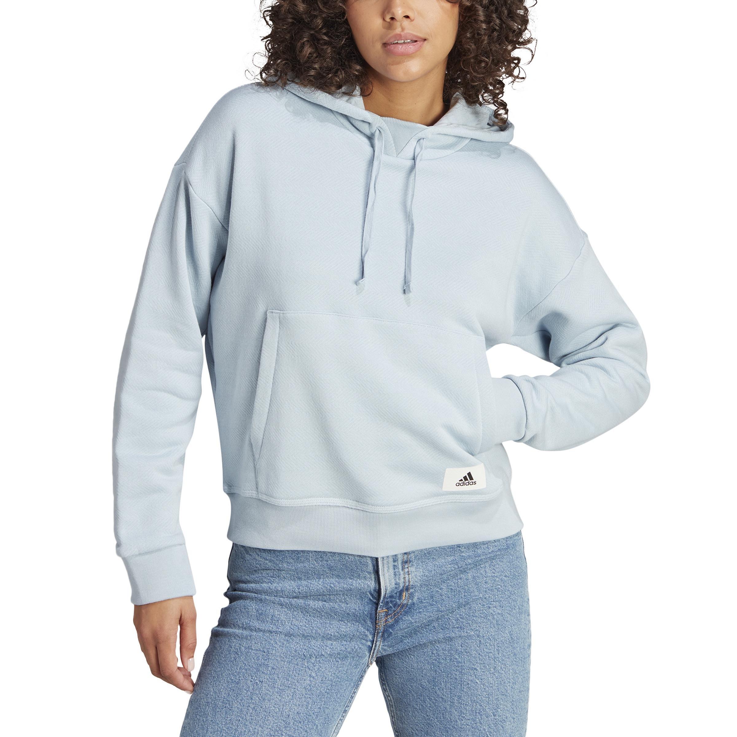 Lounge French Terry Hoodie, Blue, , large image number 0
