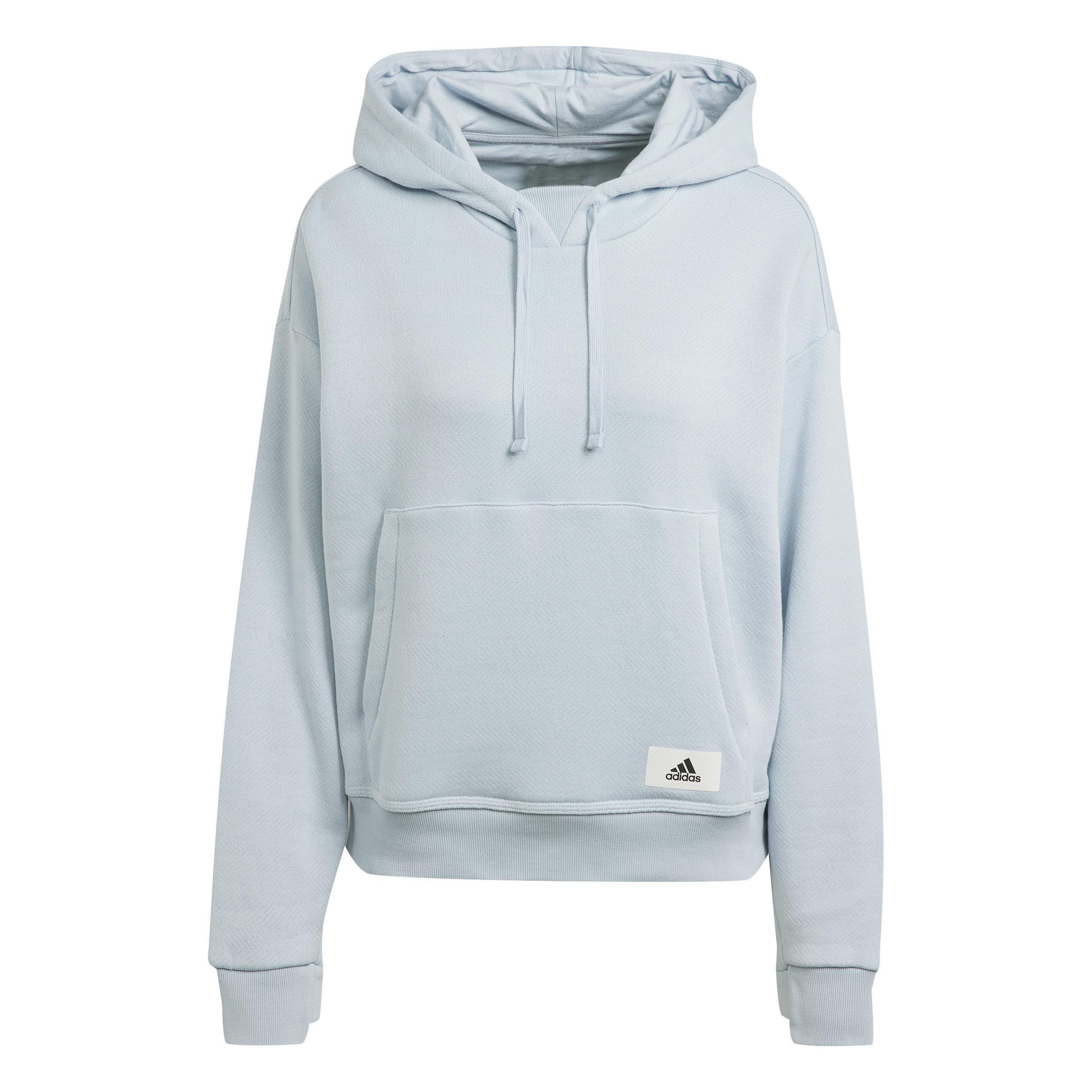 Lounge French Terry Hoodie, Blue, , large image number 1