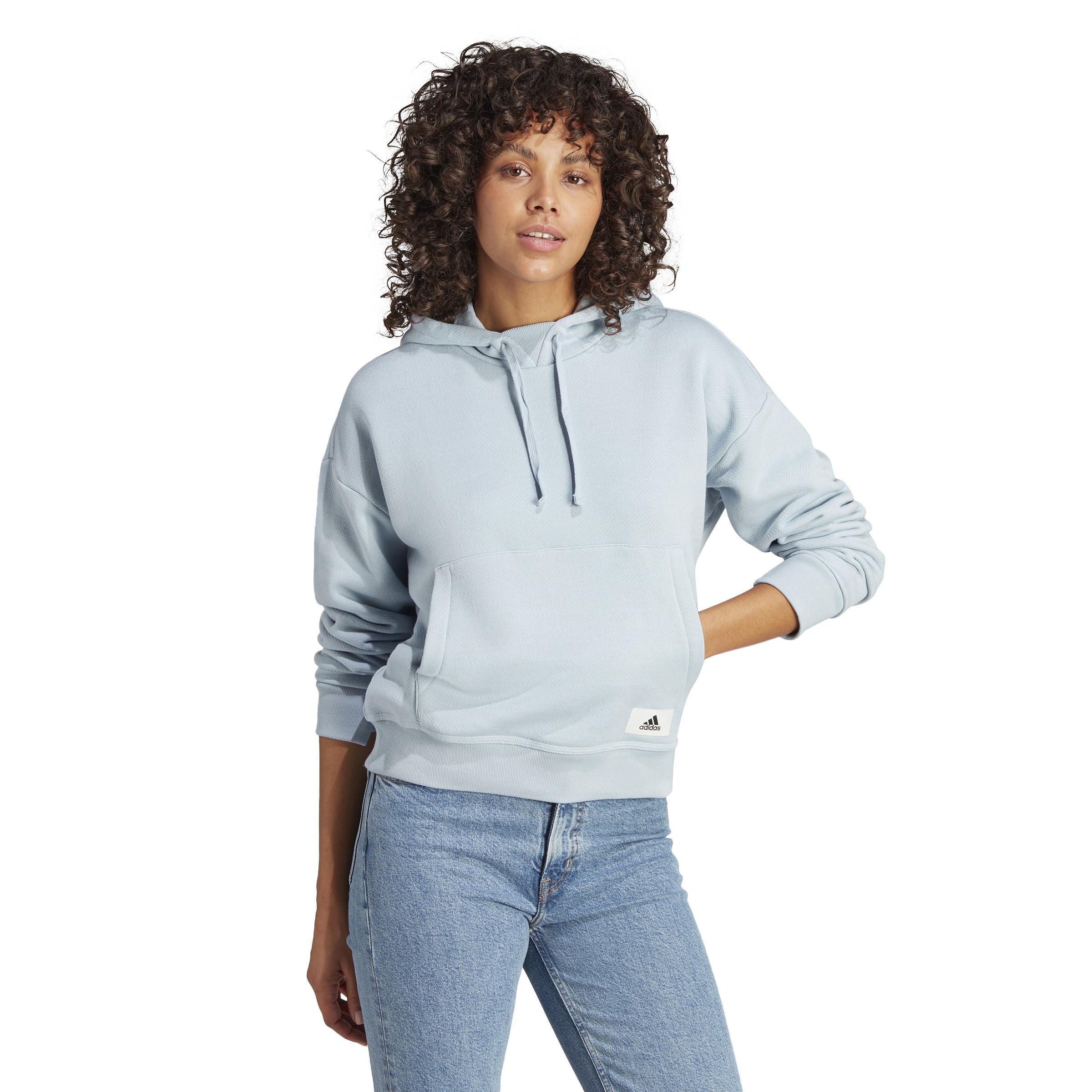 Lounge French Terry Hoodie, Blue, A901_ONE, large image number 7