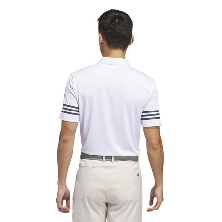 Men 3-Stripes Polo Shirt, White, A901_ONE, large image number 3