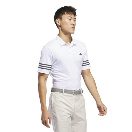 Men 3-Stripes Polo Shirt, White, A901_ONE, large image number 7