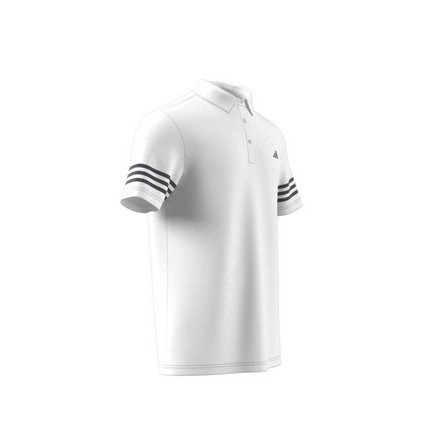 Men 3-Stripes Polo Shirt, White, A901_ONE, large image number 12