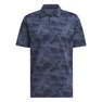 Men Go-To Printed Mesh Polo Shirt, Blue, A901_ONE, thumbnail image number 1