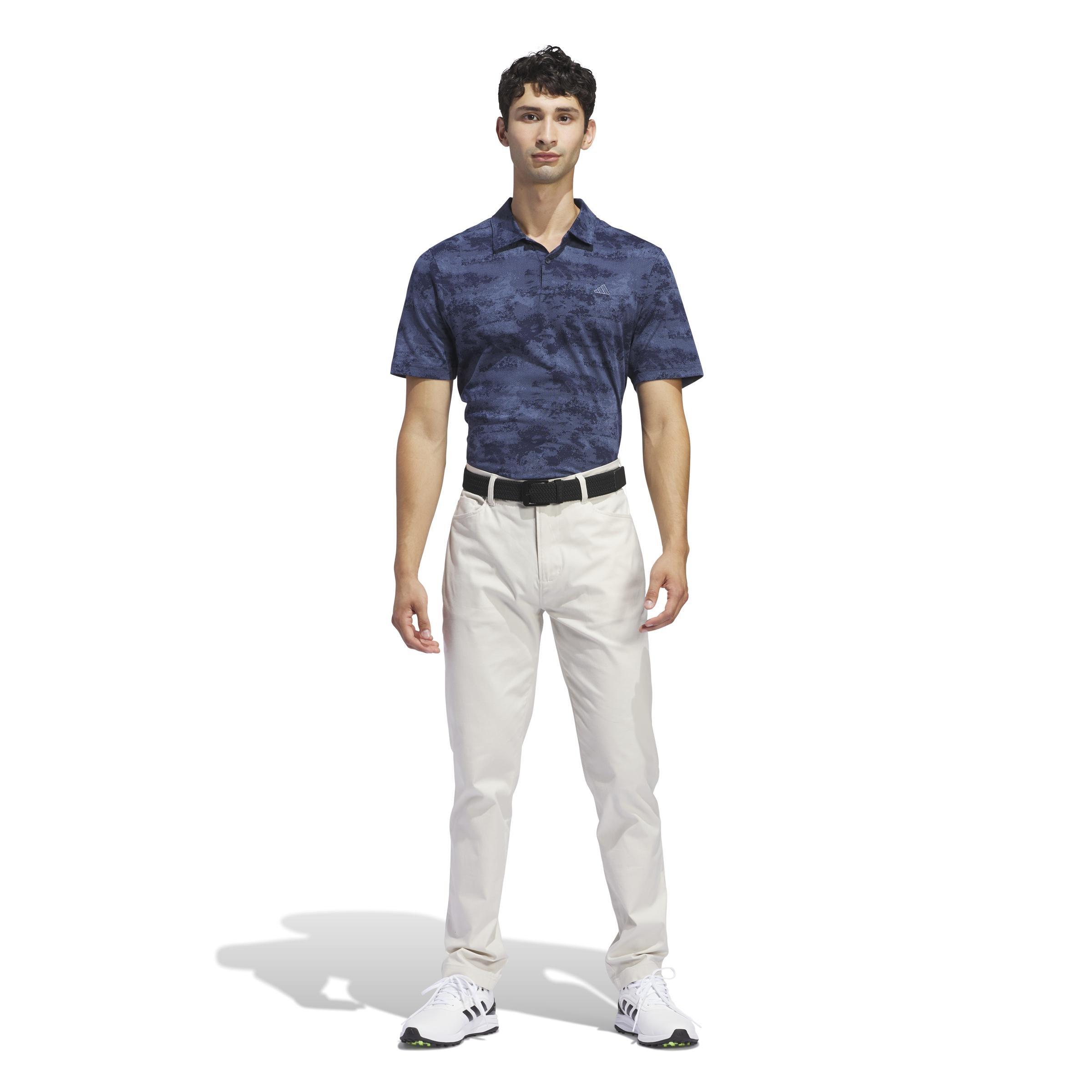 Go-To Printed Mesh Polo Shirt, Blue, A901_ONE, large image number 7