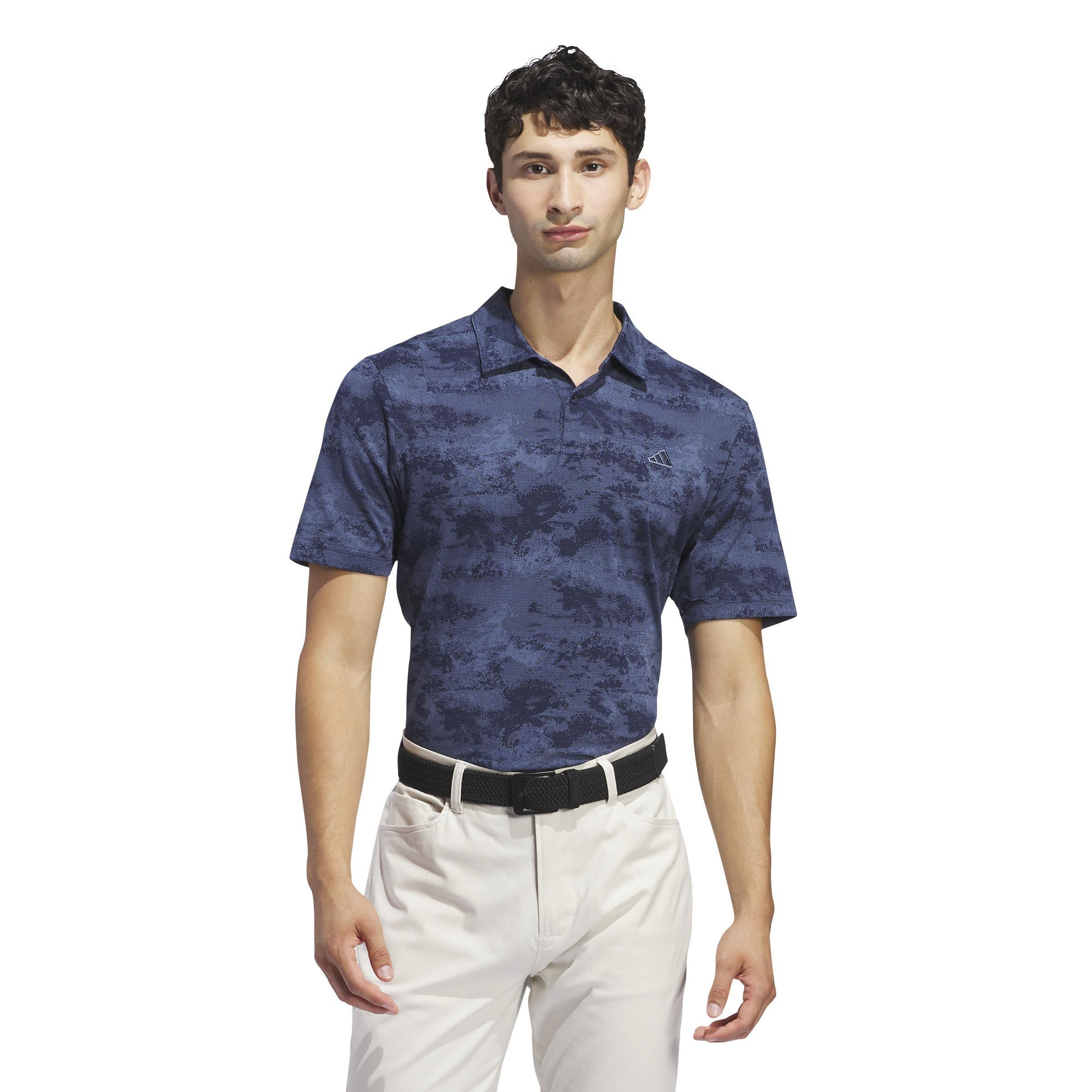 Go-To Printed Mesh Polo Shirt, Blue, A901_ONE, large image number 8