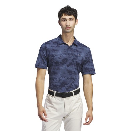 Men Go-To Printed Mesh Polo Shirt, Blue, A901_ONE, large image number 8