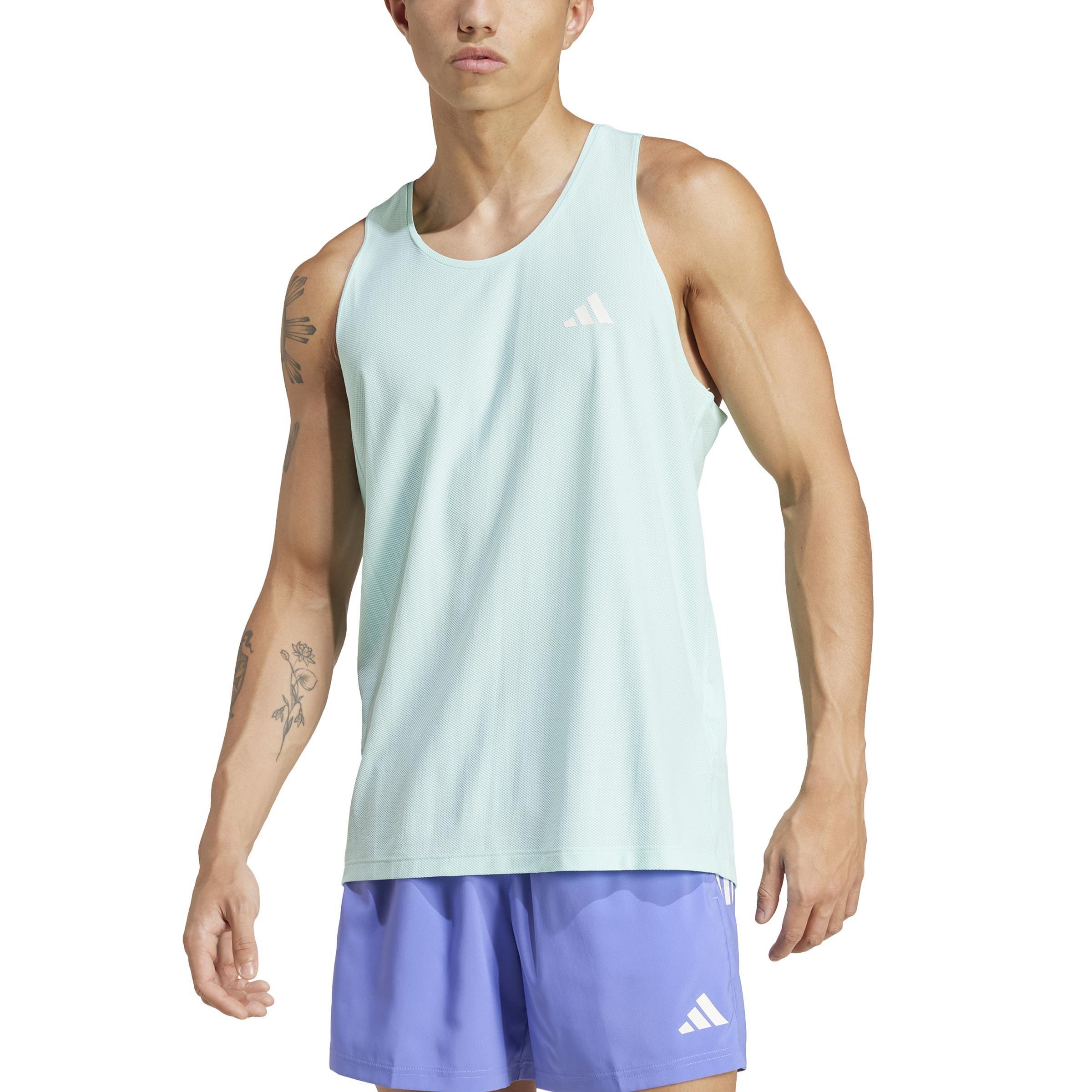 Own The Run Tank Top, Turquoise, A901_ONE, large image number 1