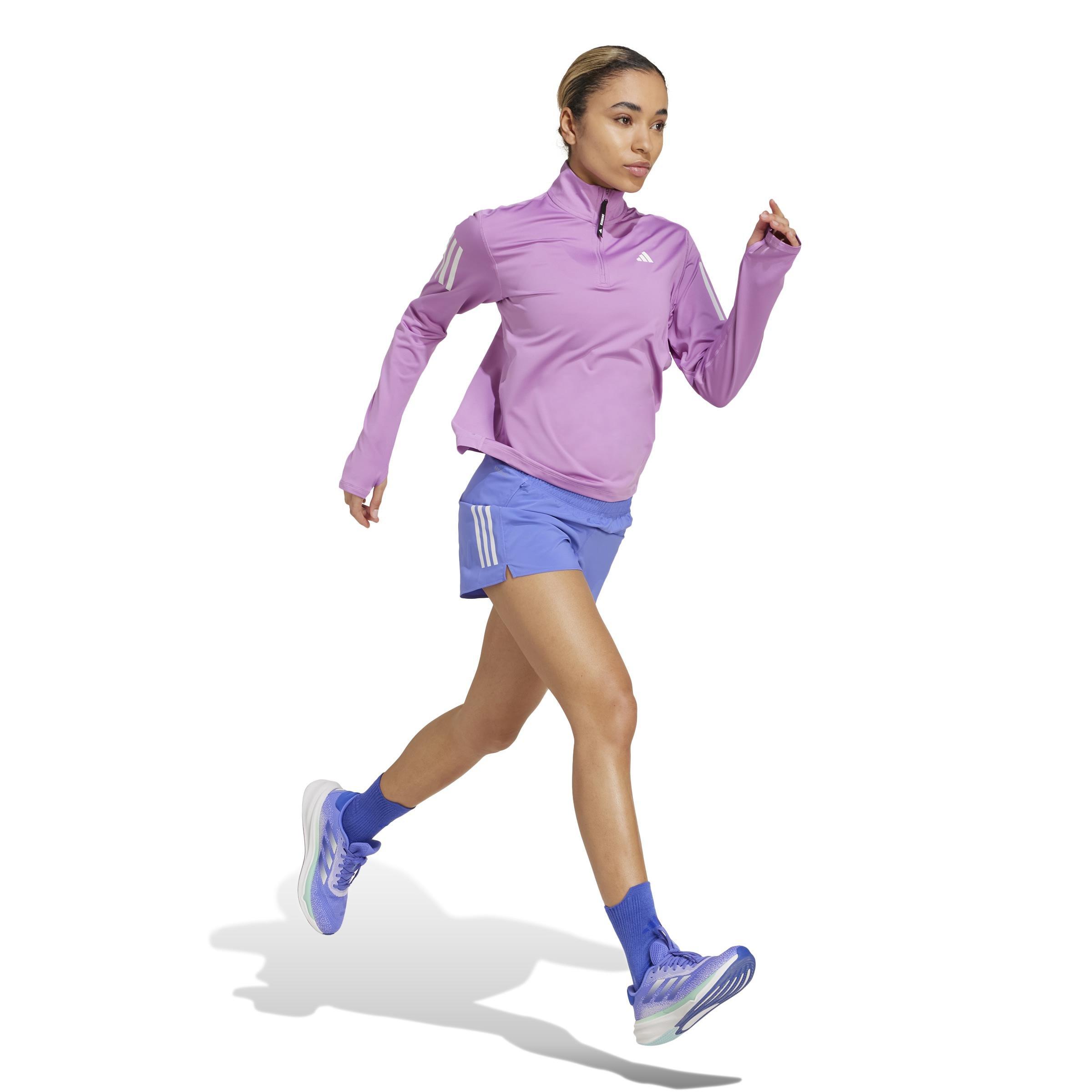 Own the Run Half-Zip Jacket, Purple, A901_ONE, large image number 7