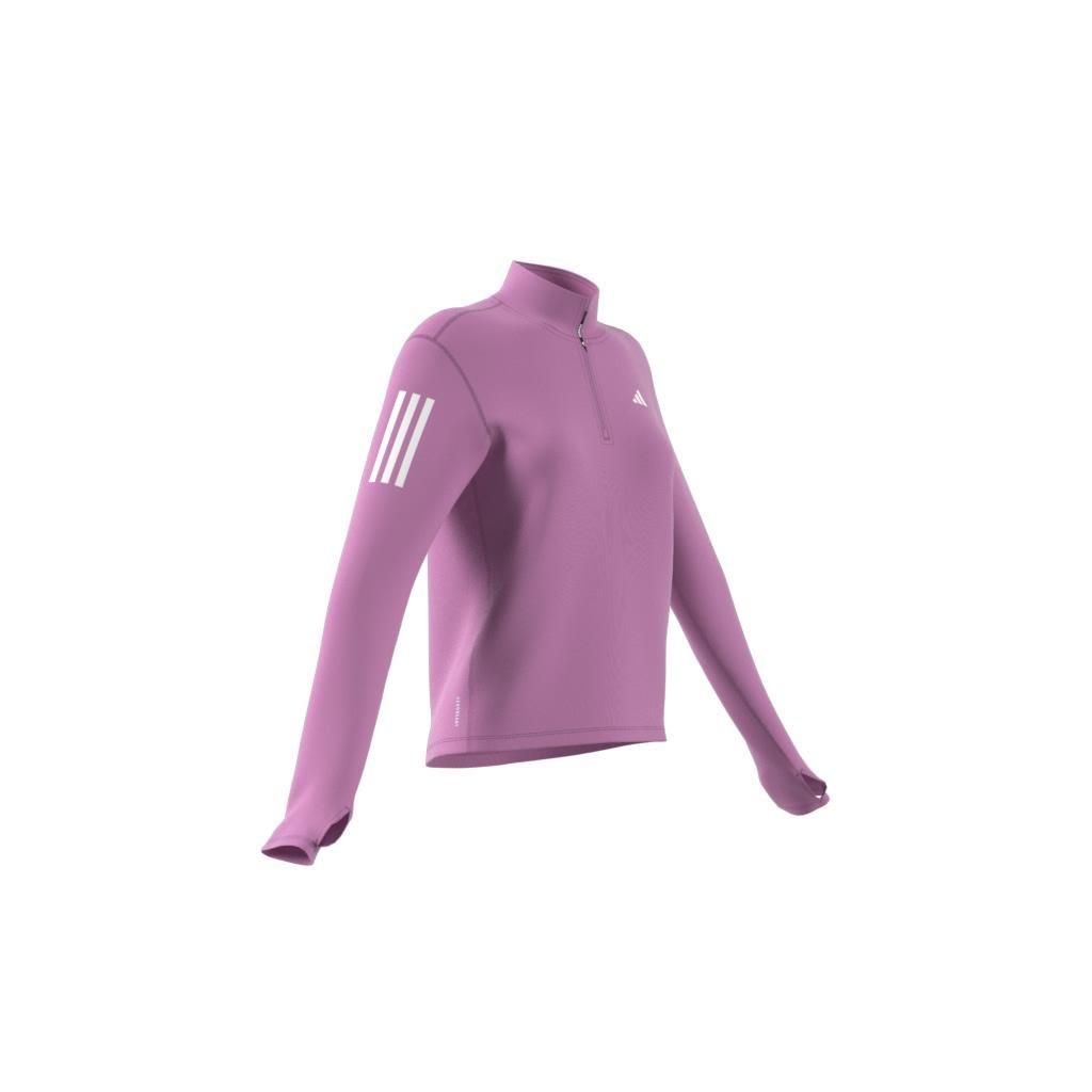 Own the Run Half-Zip Jacket, Purple, A901_ONE, large image number 8