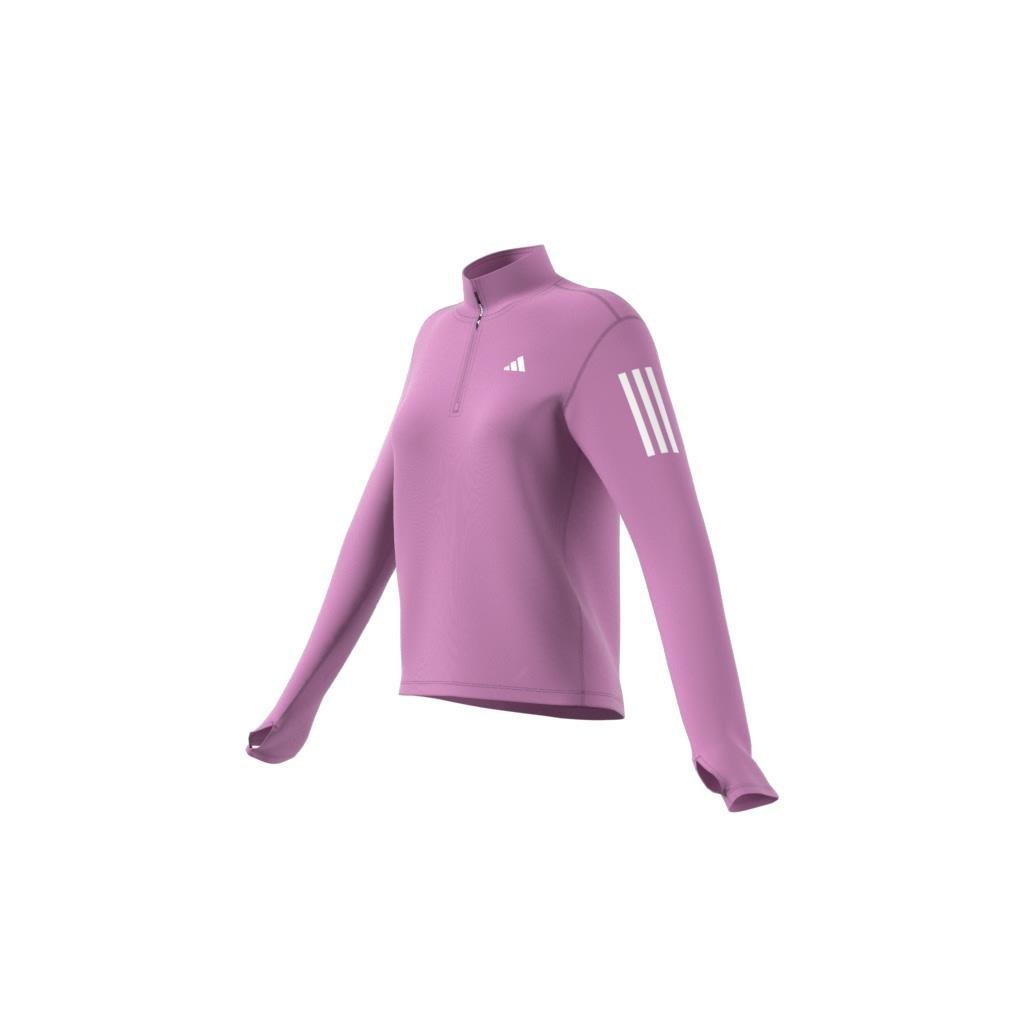 Own the Run Half-Zip Jacket, Purple, A901_ONE, large image number 11