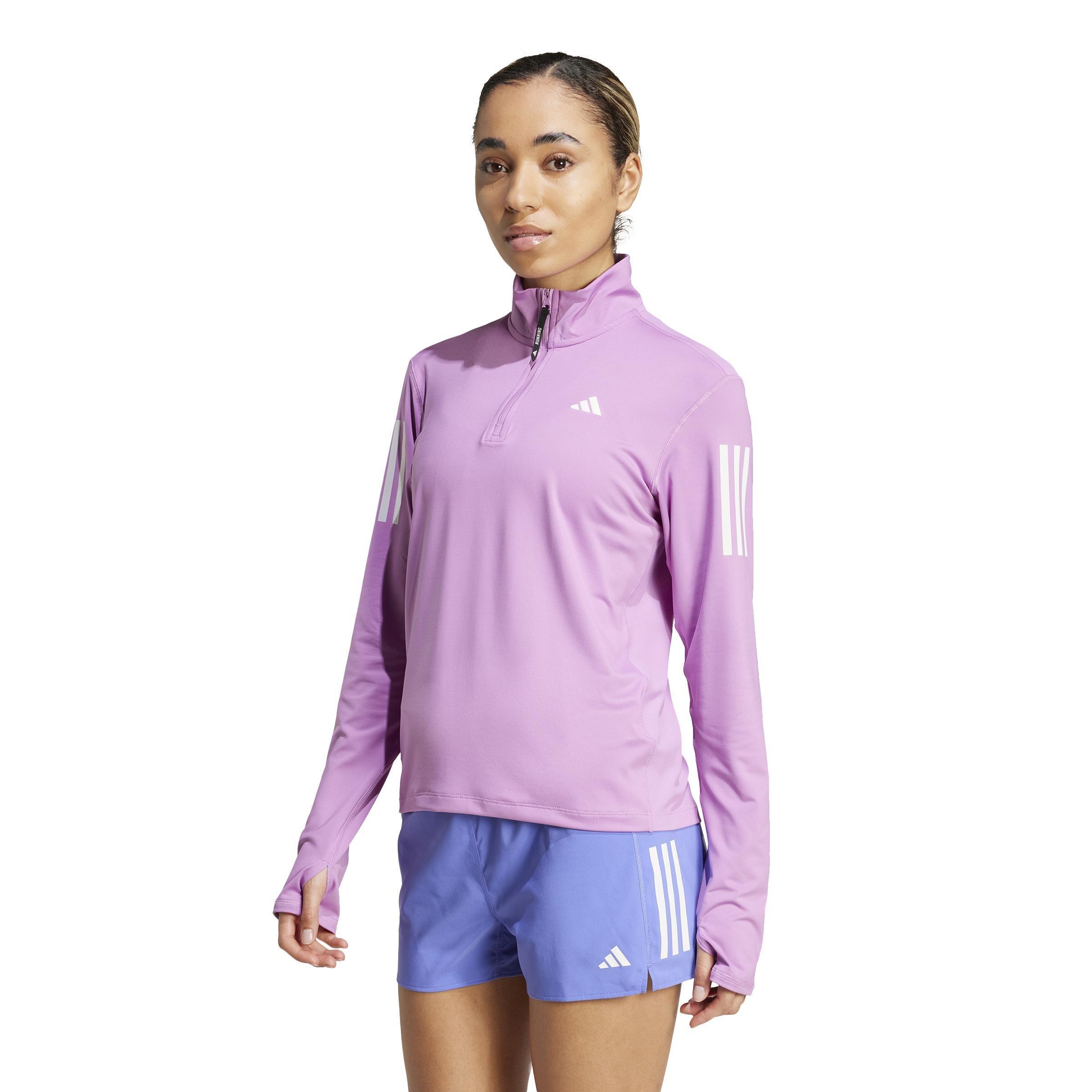 Own the Run Half-Zip Jacket, Purple, A901_ONE, large image number 12