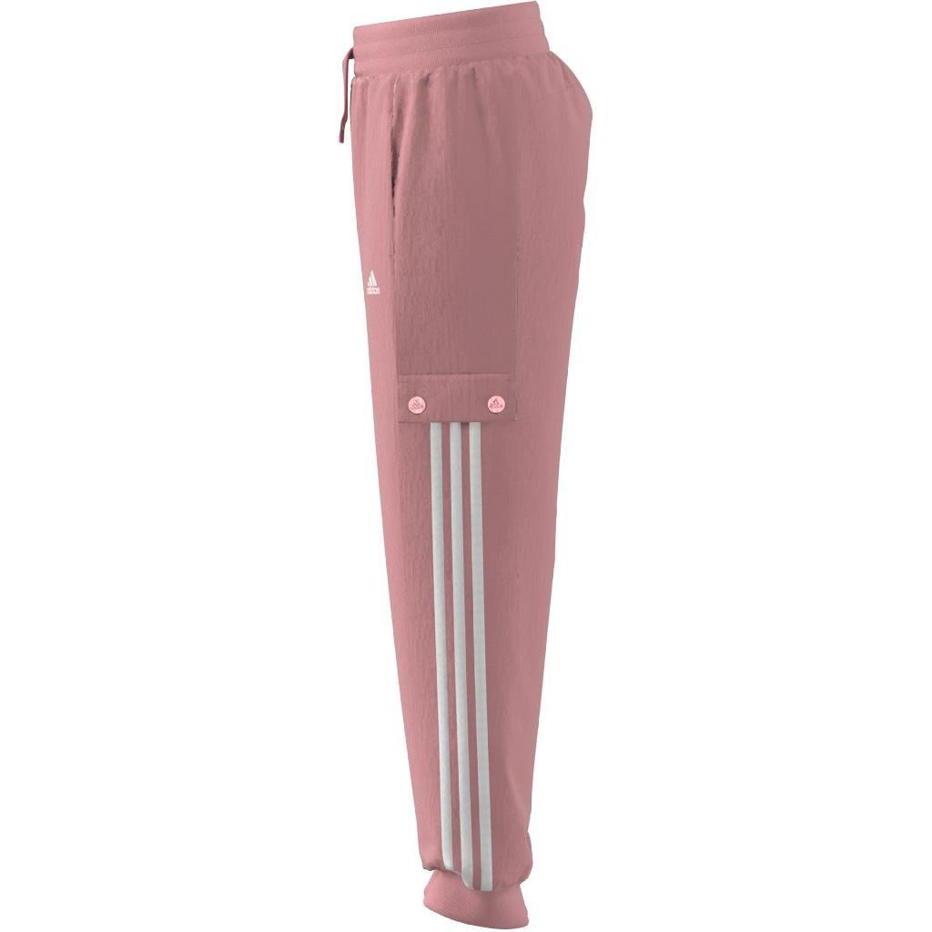 Kids Street Jam Woven Cuffed Cargo Tracksuit Bottoms, Pink, A901_ONE, large image number 6