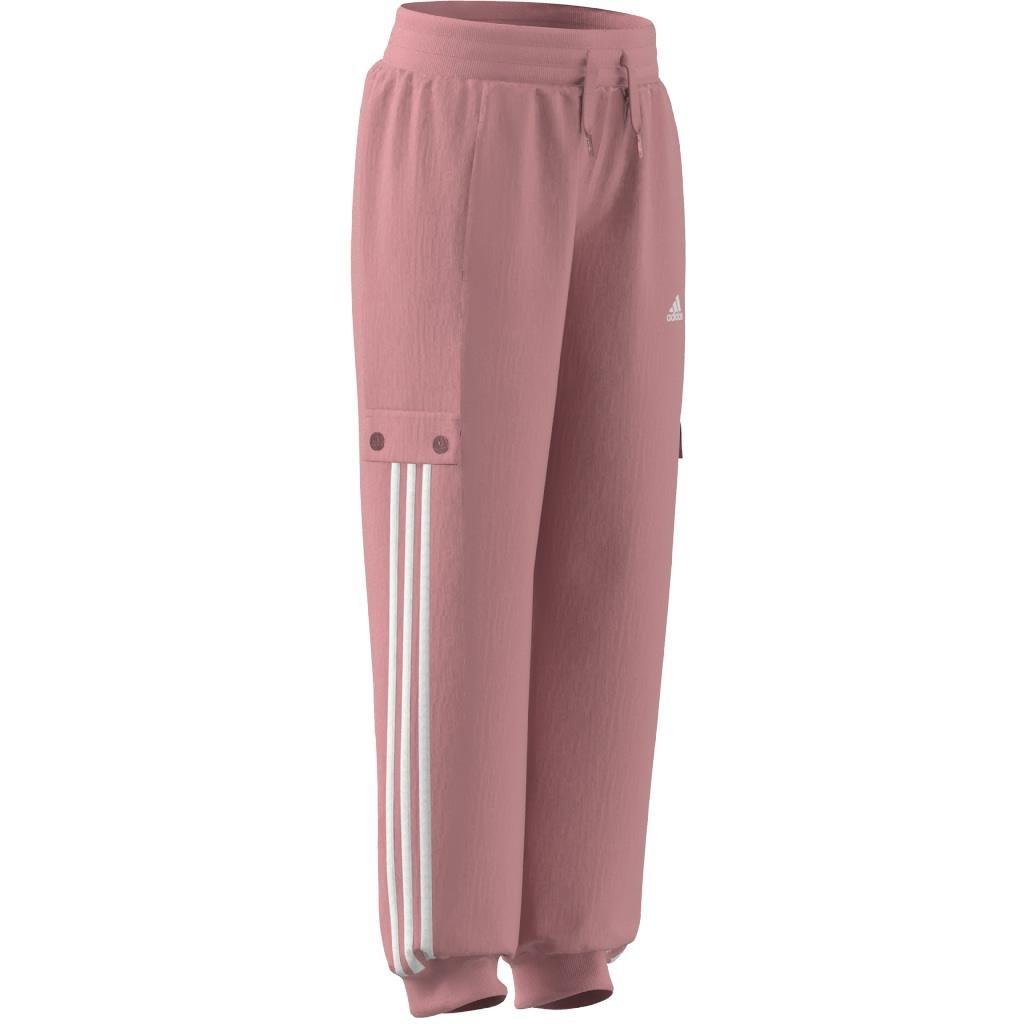 Kids Street Jam Woven Cuffed Cargo Tracksuit Bottoms, Pink, A901_ONE, large image number 7