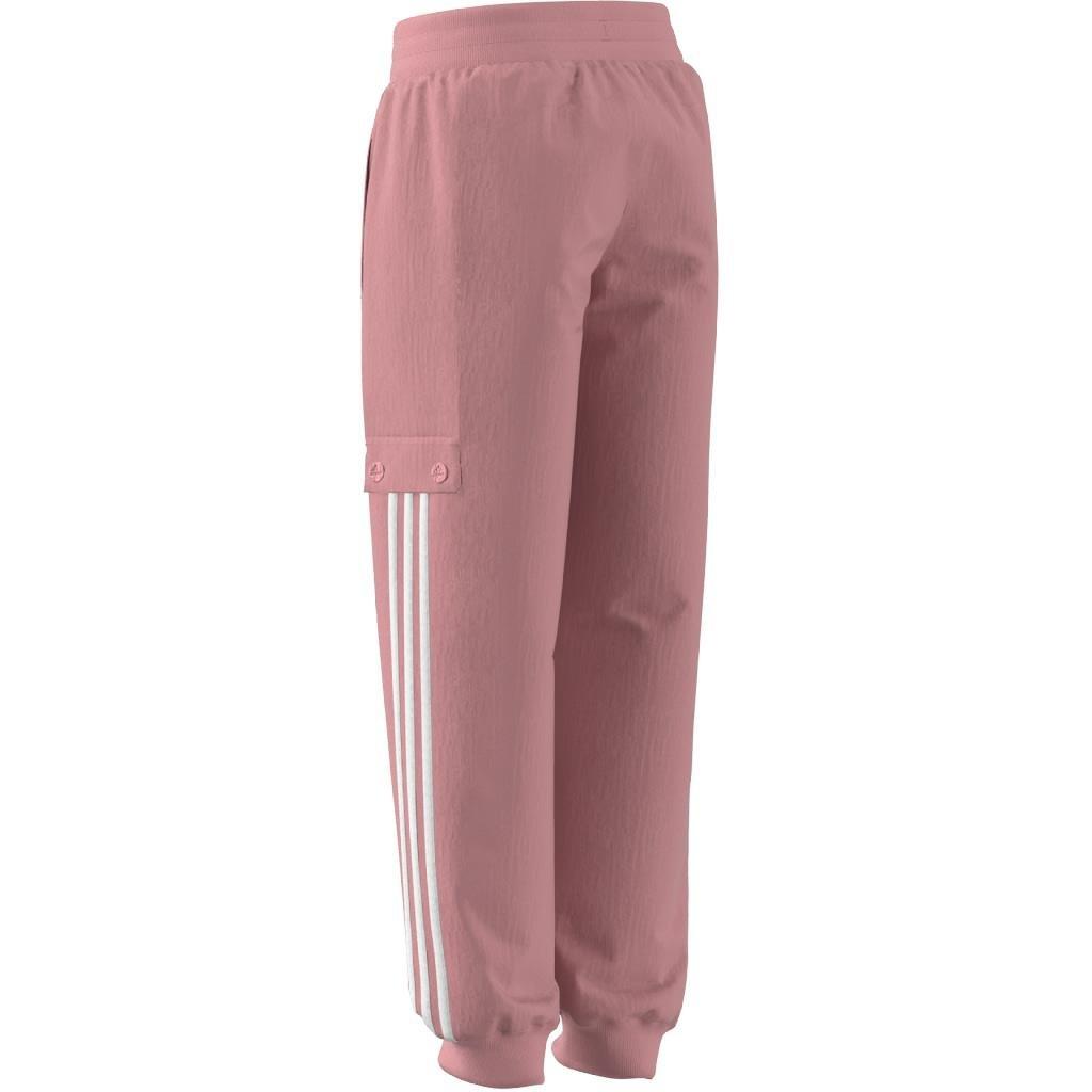 Kids Street Jam Woven Cuffed Cargo Tracksuit Bottoms, Pink, A901_ONE, large image number 10