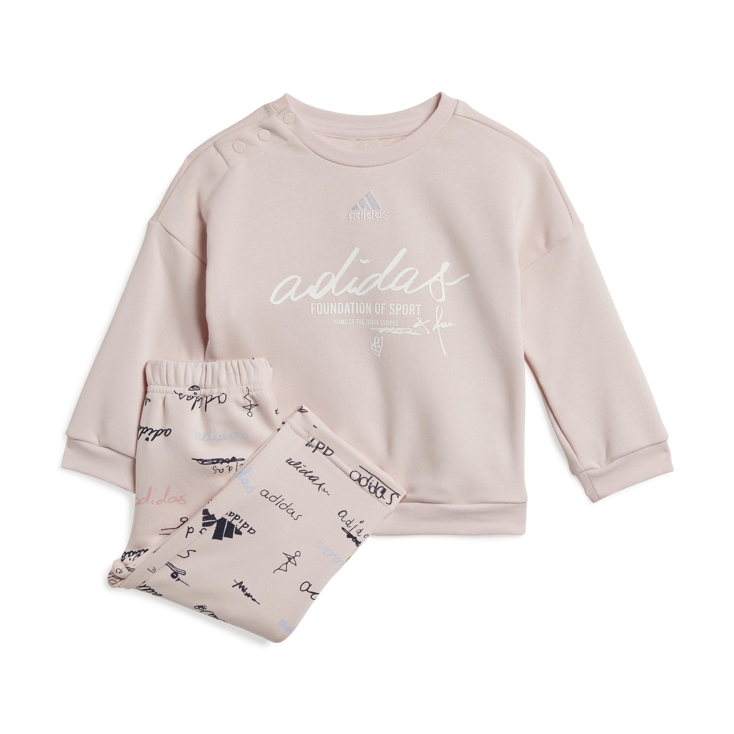 Unisex Kids Brand Love Jogger, Pink, A901_ONE, large image number 0