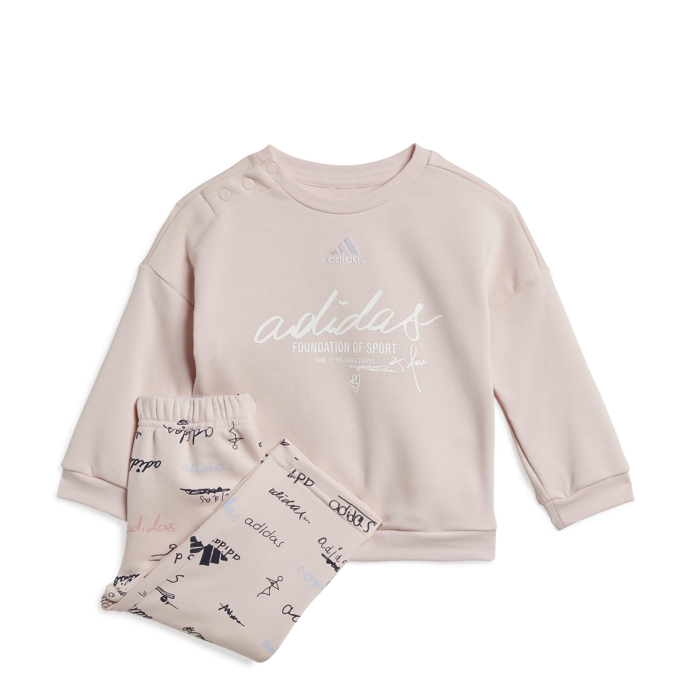 Unisex Kids Brand Love Jogger, Pink, A901_ONE, large image number 1