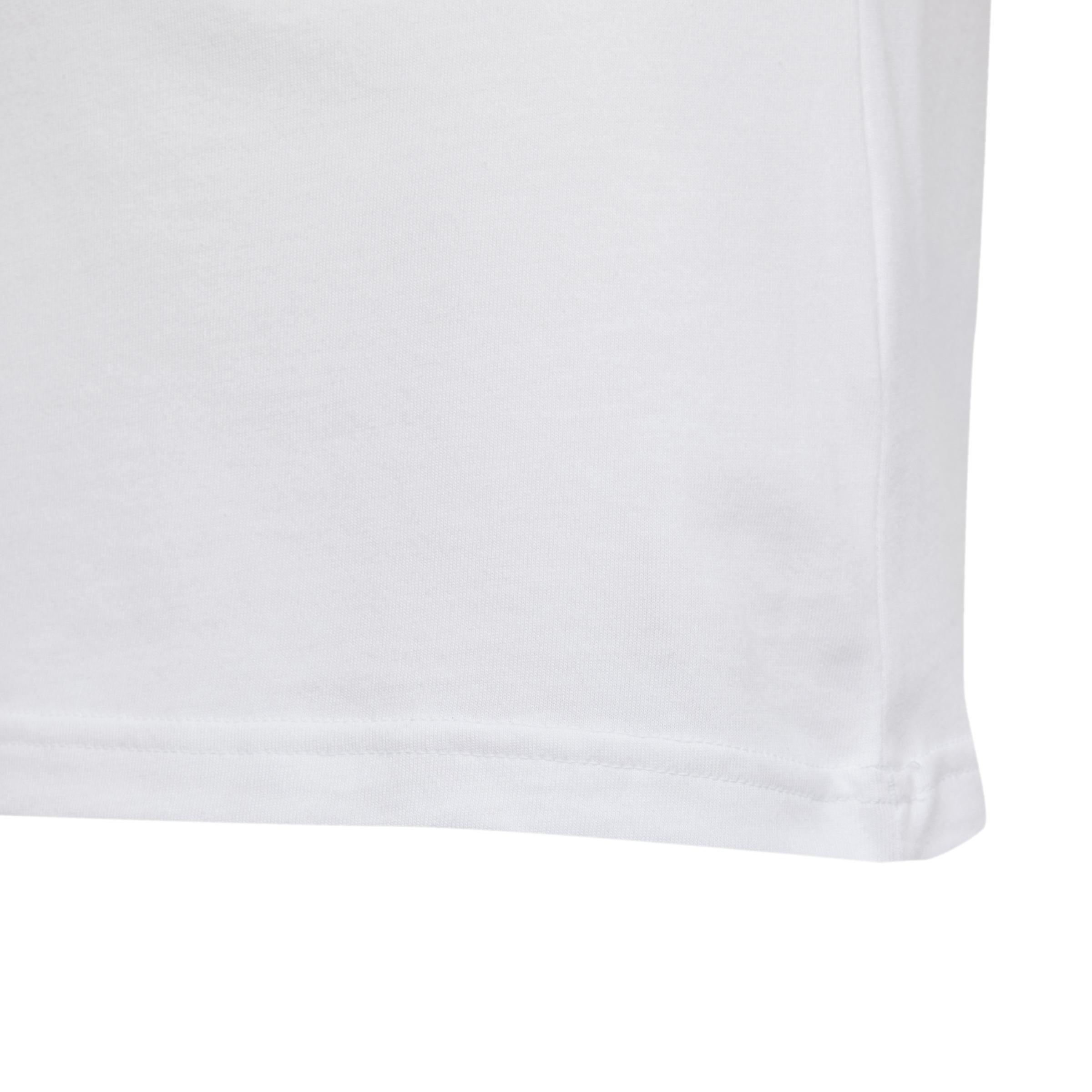Essentials Linear Logo Cotton Slim Fit T-Shirt, White, , large image number 5