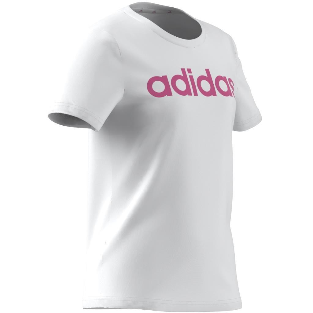 Essentials Linear Logo Cotton Slim Fit T-Shirt, White, , large image number 6