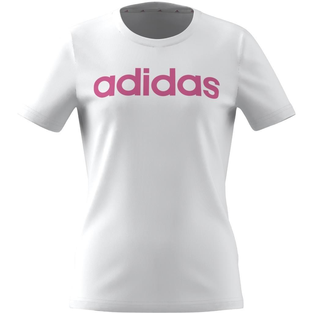 Essentials Linear Logo Cotton Slim Fit T-Shirt, White, , large image number 10