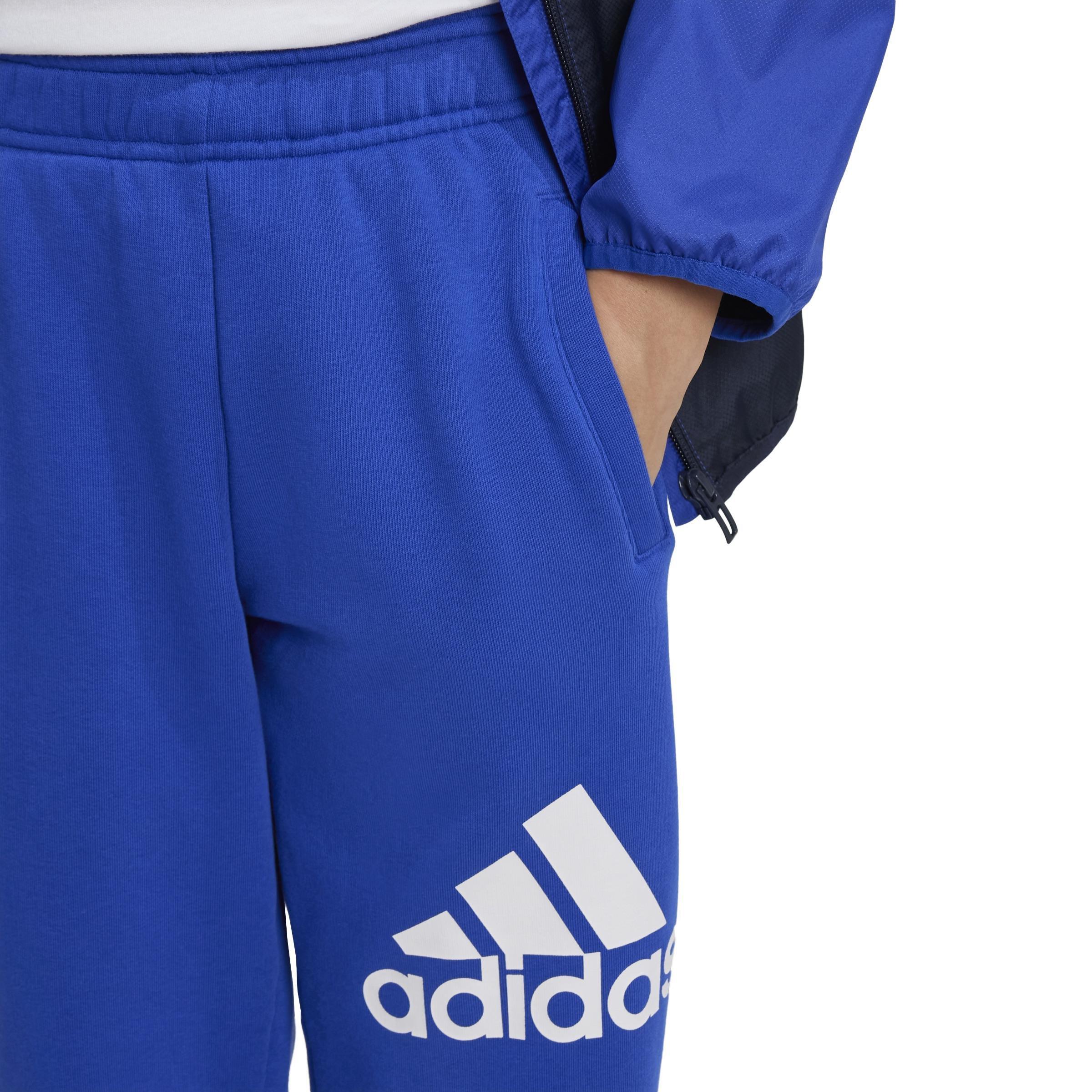 Kids Unisex Essentials Regular Fit Big Logo Cotton Joggers, Blue, A901_ONE, large image number 3