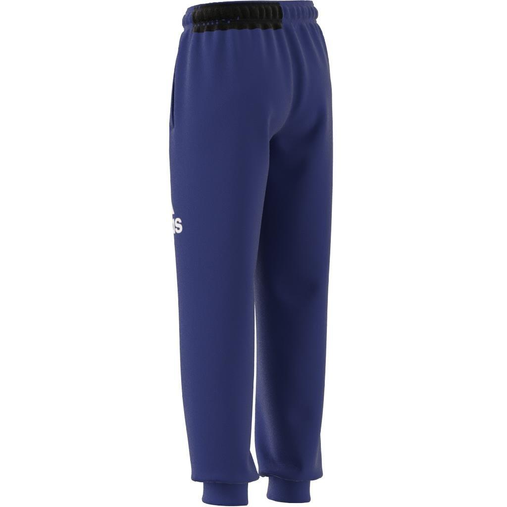Kids Unisex Essentials Regular Fit Big Logo Cotton Joggers, Blue, A901_ONE, large image number 5
