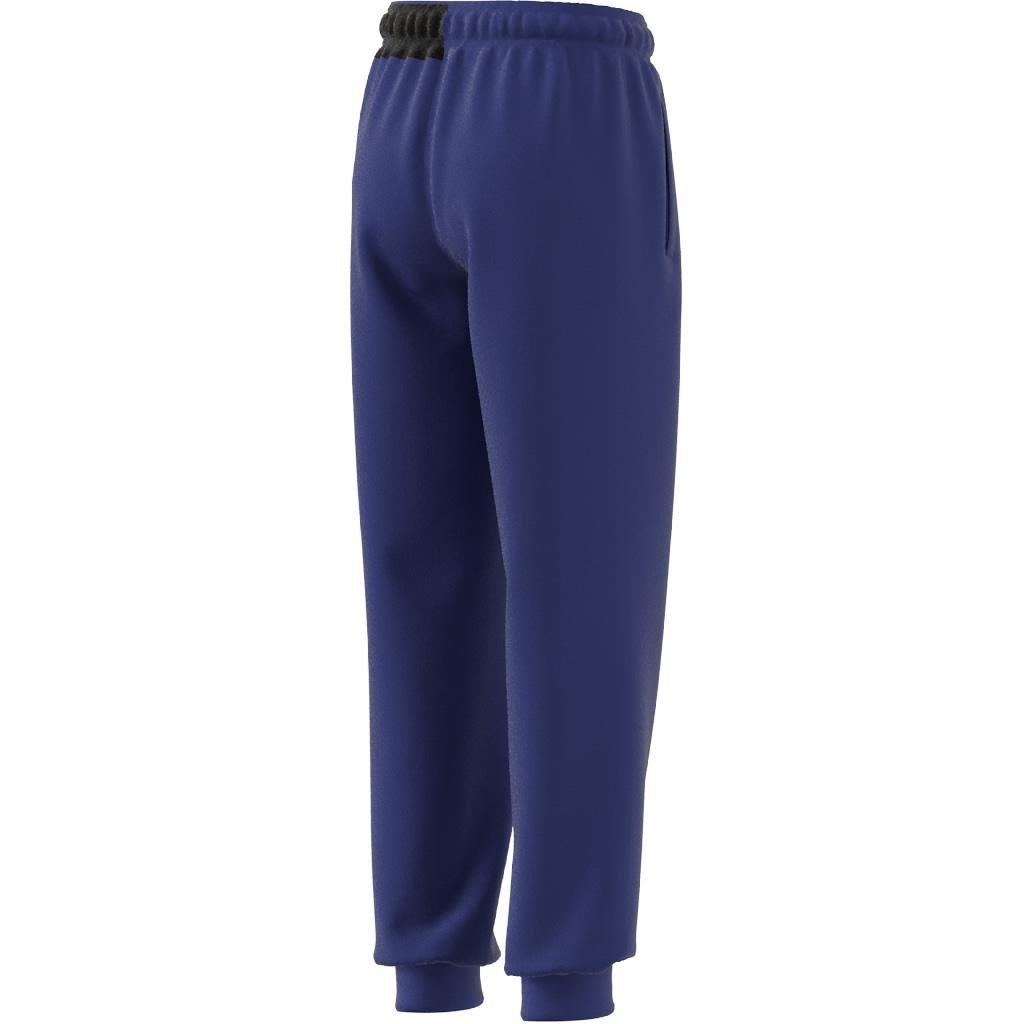 Kids Unisex Essentials Regular Fit Big Logo Cotton Joggers, Blue, A901_ONE, large image number 7