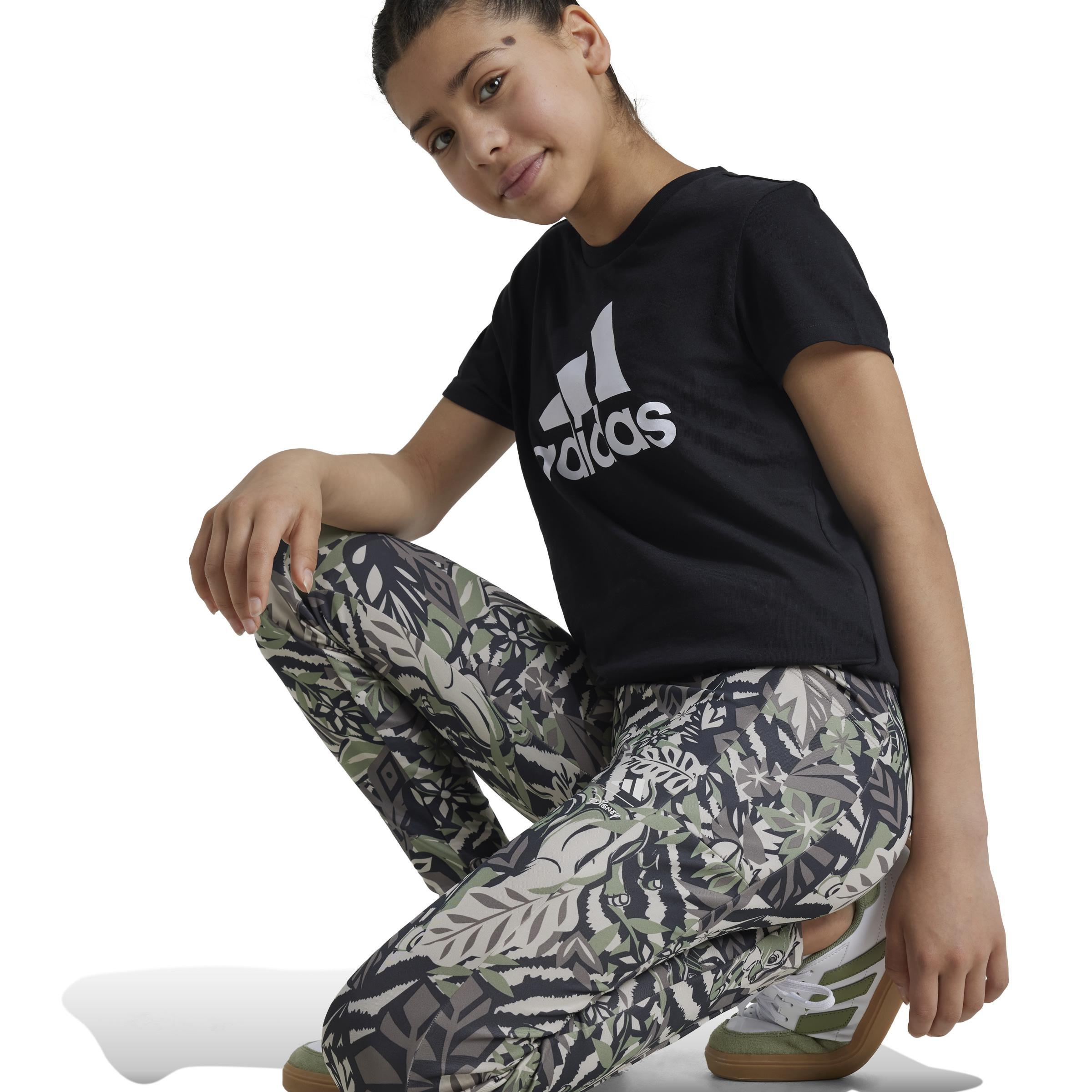 Kids adidas Disney Lion King Leggings, Green, A901_ONE, large image number 3