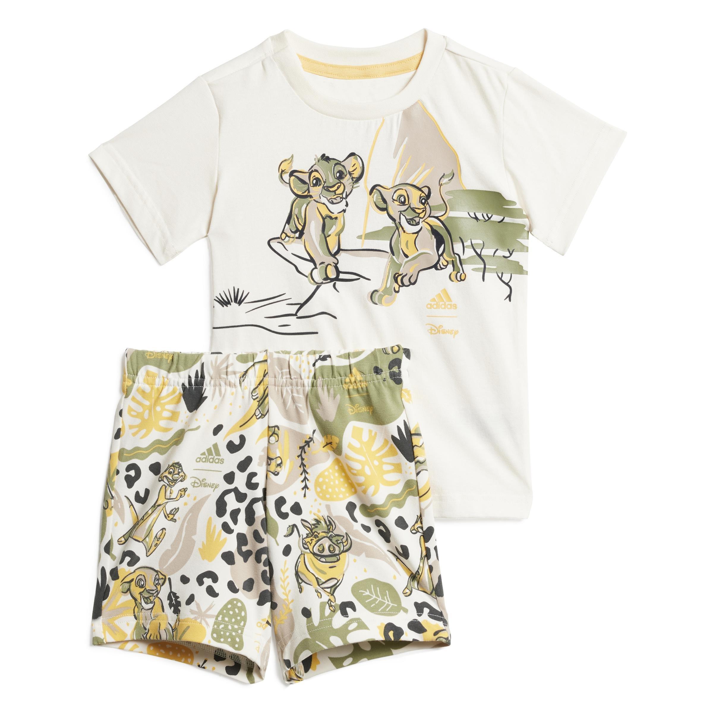 Unisex Kids Disney Lion King Tee Set, White, , large image number 0