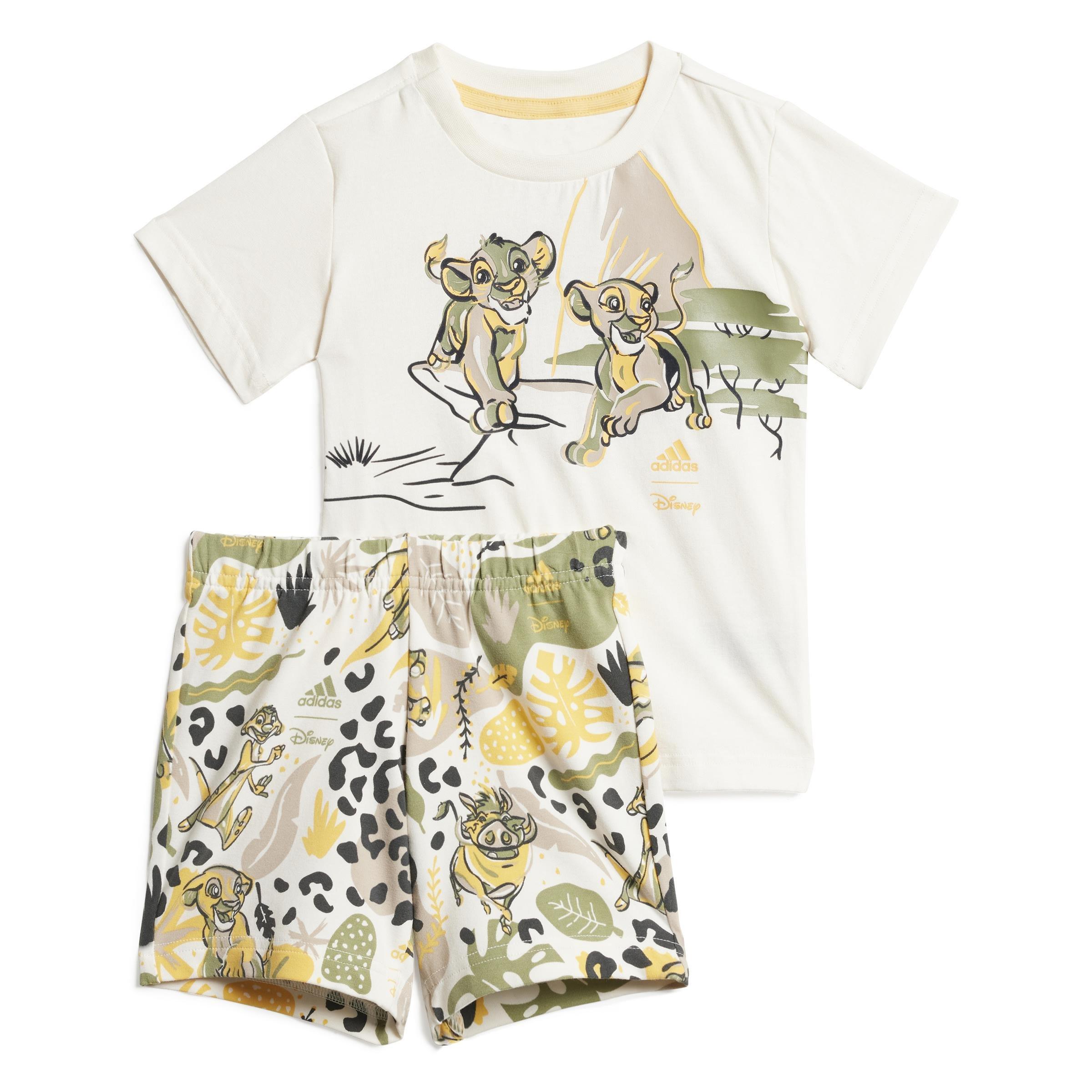 Unisex Kids Disney Lion King Tee Set, White, , large image number 1